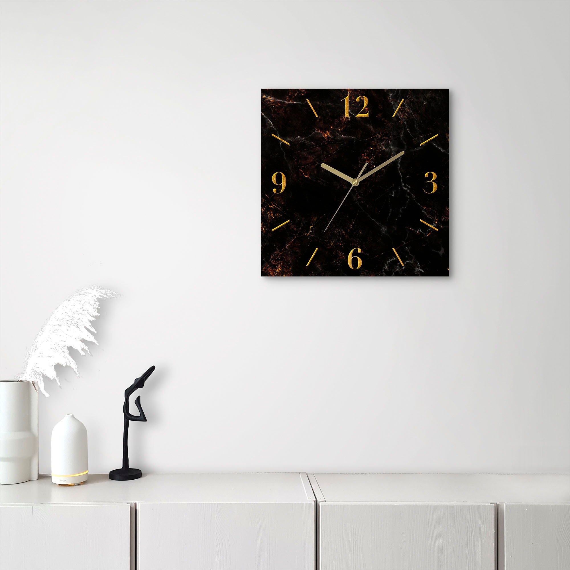 OTTO home Wanduhr "Marmor" wahlweise mit Quarz- oder Funkuhrwerk, lautlos o günstig online kaufen