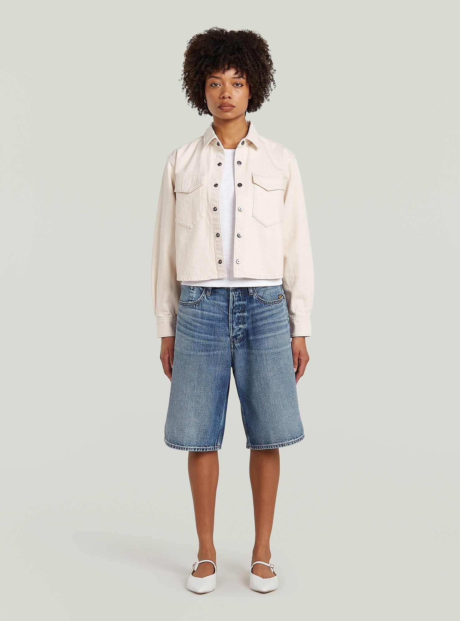 G-STAR Langarmshirt »Boxy Relaxed Hemd«