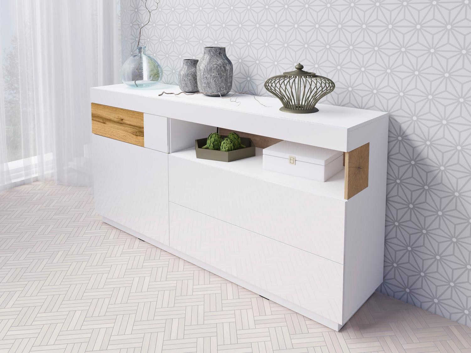 Helvetia Sideboard »SILKE«, Breite 169 cm