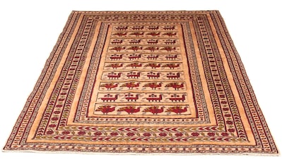 Wollteppich »Kelim - Oriental - 180 x 140 cm - braun«, rechteckig