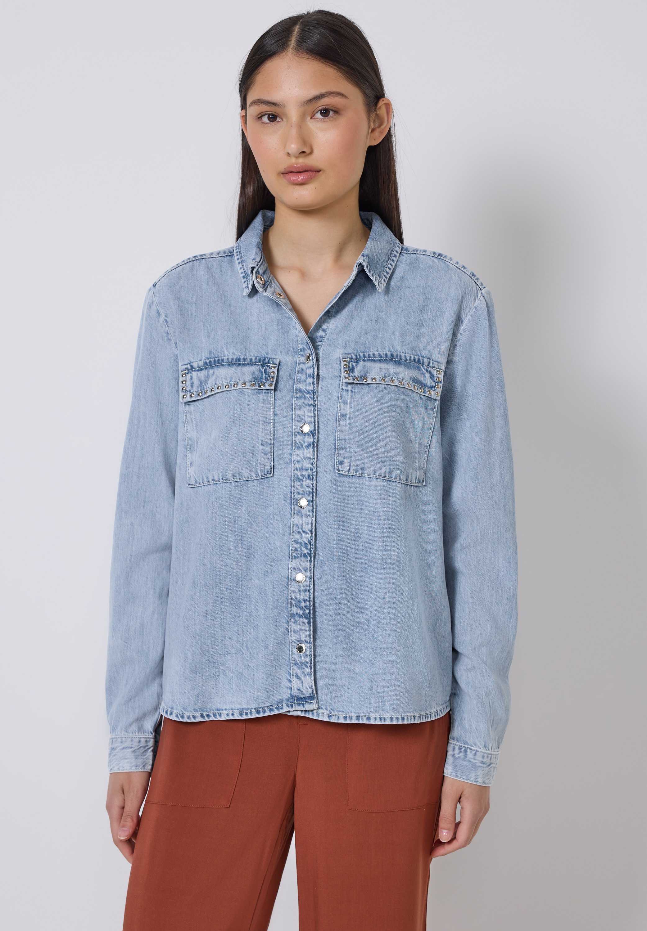 STREET ONE STUDIO Kurzjacke, ohne Kapuze, mit Nietendeko günstig online kaufen