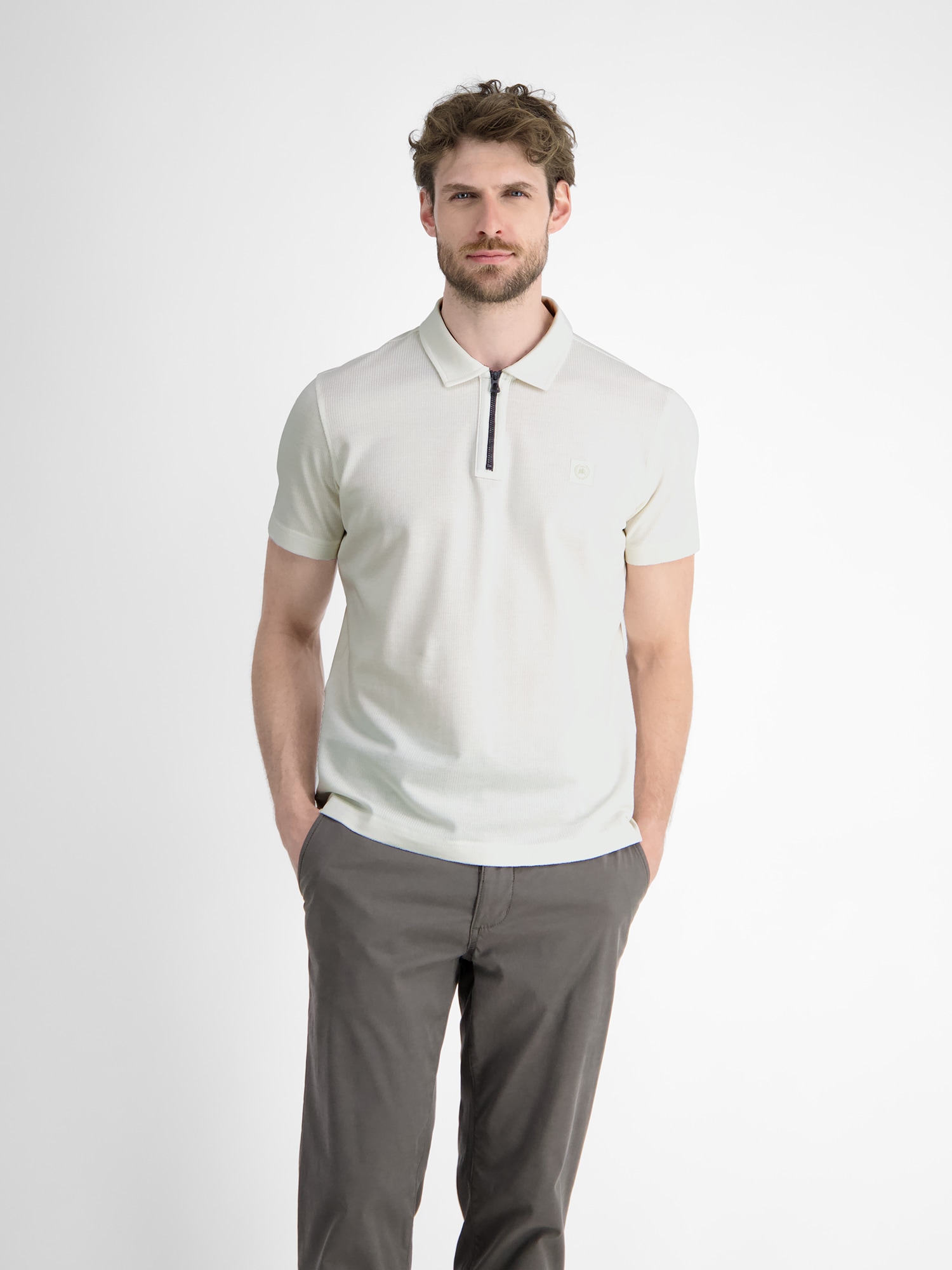 LERROS Poloshirt »LERROS Herren Poloshirt mit Reißverschlusskragen«