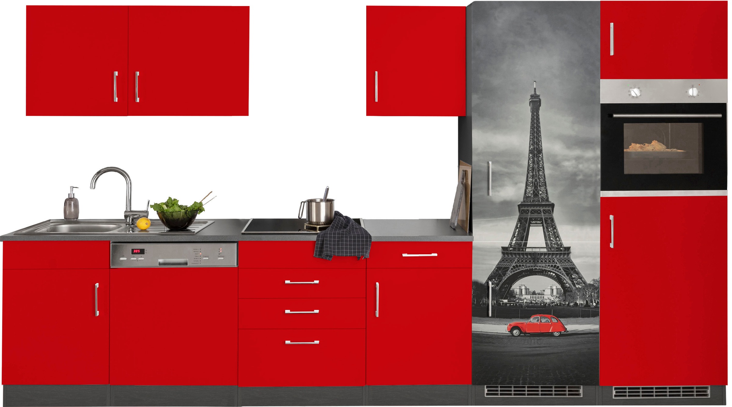 KOCHSTATION Küchenzeile "KS-Paris – Küchen mit einzigartigen Fotomotiven au günstig online kaufen