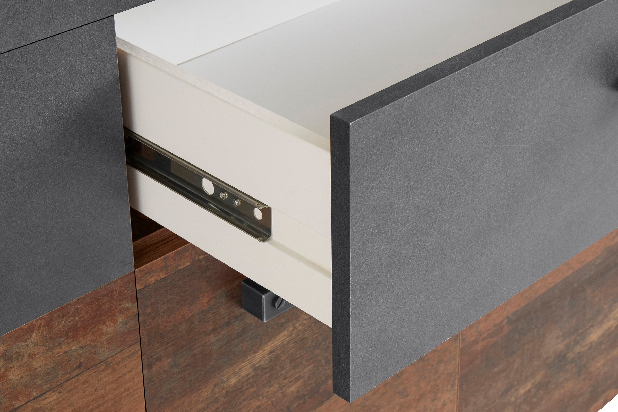 Home affaire Sideboard »Ilana« Sideboard mit 4 Türen & 1 Schublade - (B/T/H) 178/40/76 cm