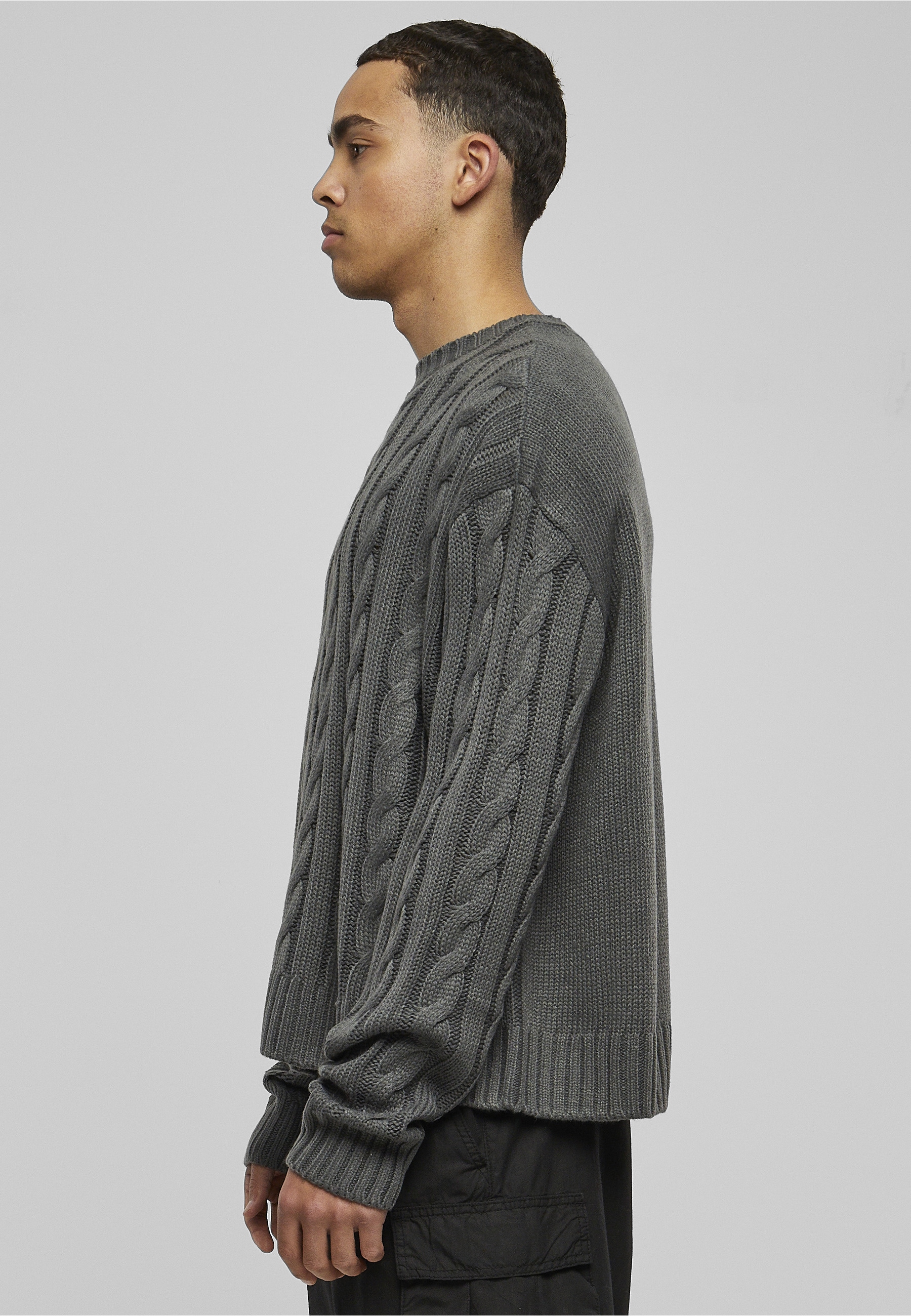 URBAN CLASSICS Fleecepullover »Urban Classics Herren Boxy Sweater«, 1 Stk.
