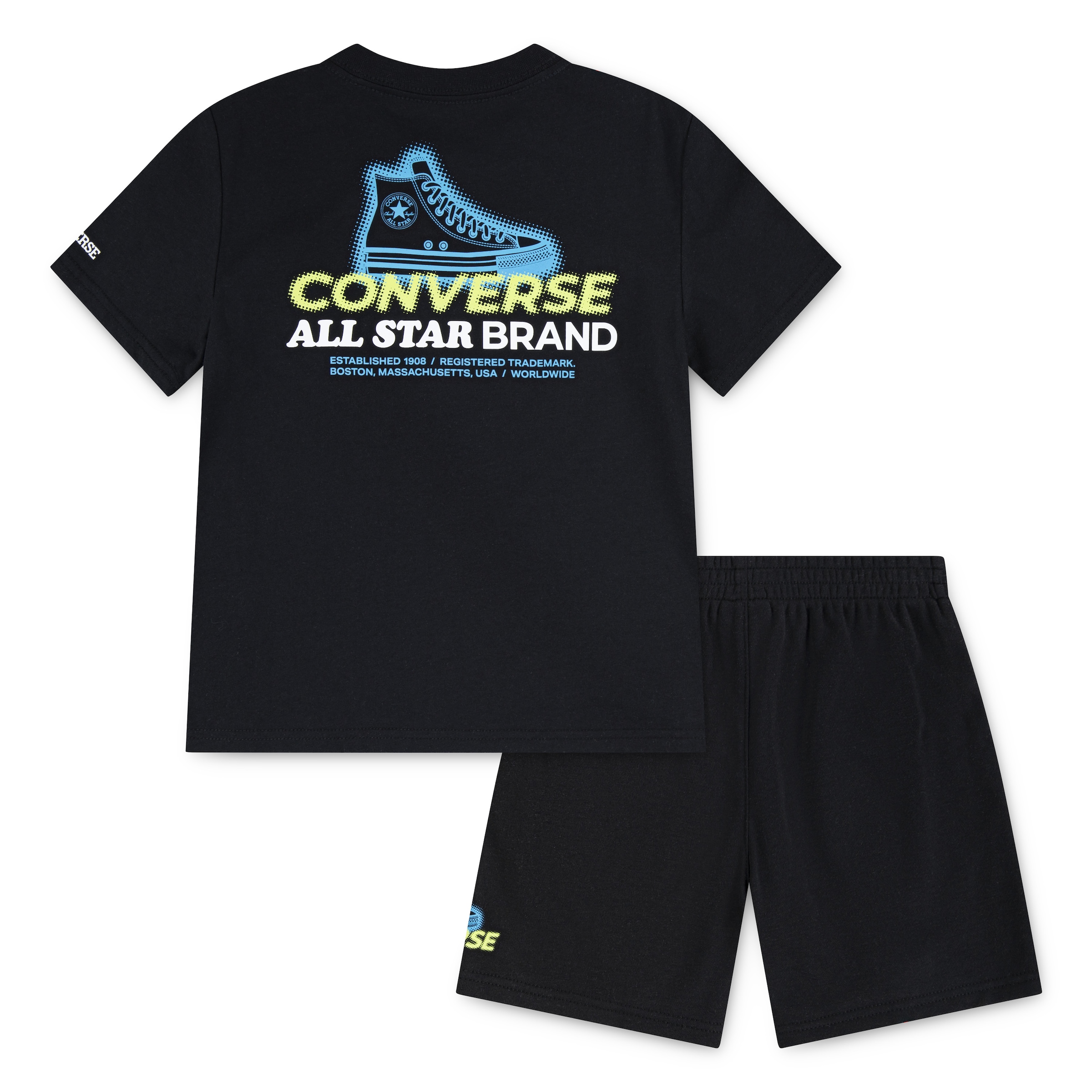 Converse T-Shirt & Shorts »CNVB DCTP GLOBE FRONTBACK HIT« 2 für Kinder, sportlicher Stil, für Freizeitaktivitäten