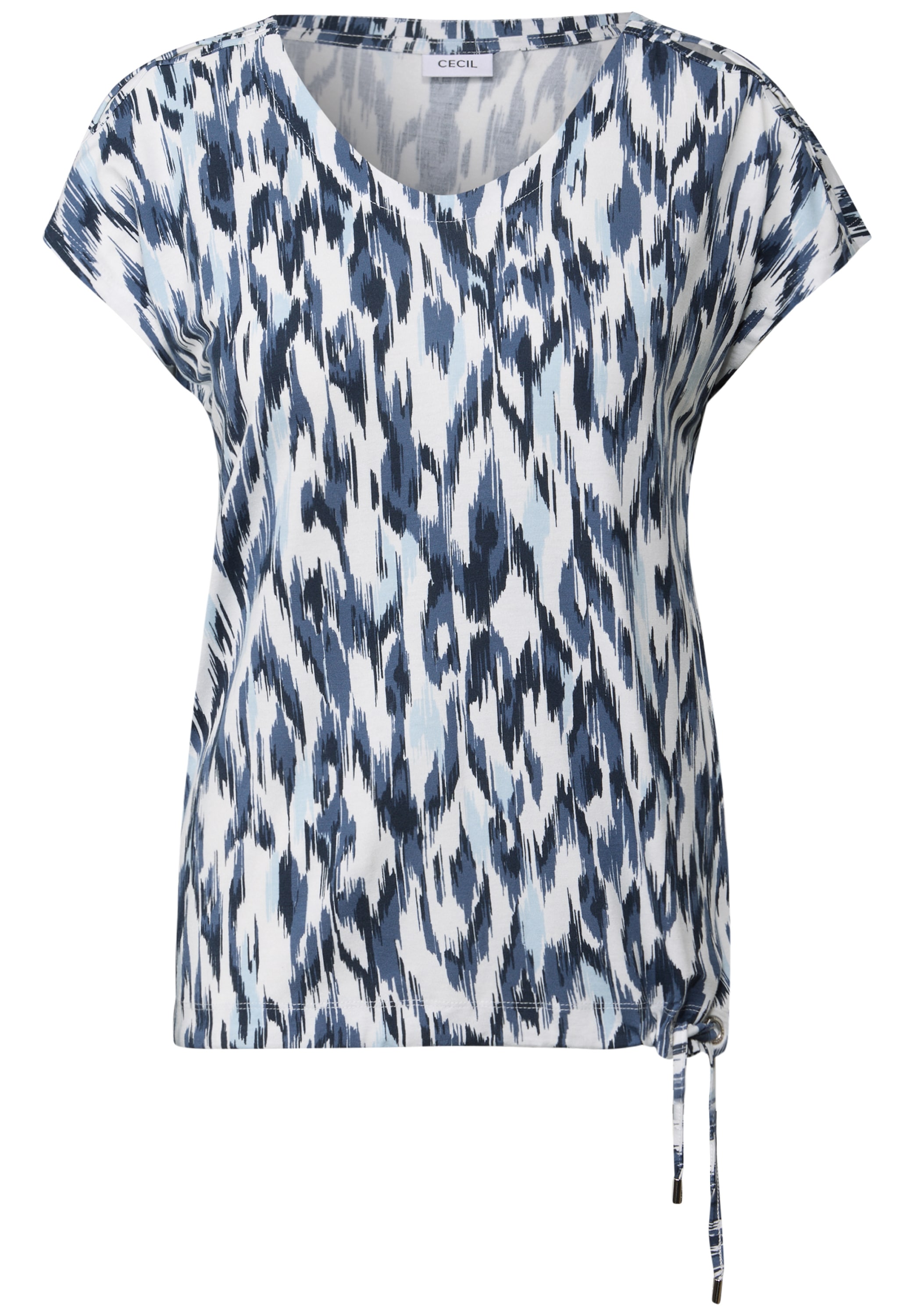 Cecil Print-Shirt, aus strecthigem Viskosematerial