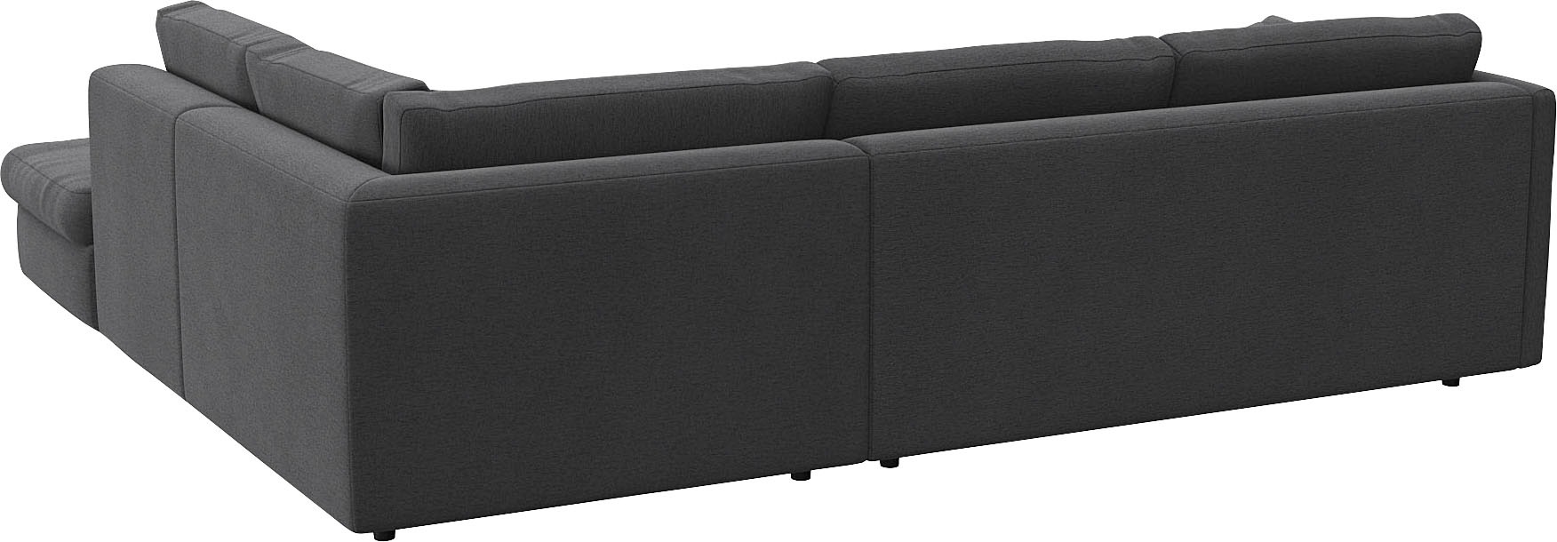 FLEXLUX Ecksofa »Lovane, elegant und zeitlos, bequem, L-Form«, Weich & anschmiegsam, große Sitztiefe auf Kaltschaum, Dekokissen inkl.
