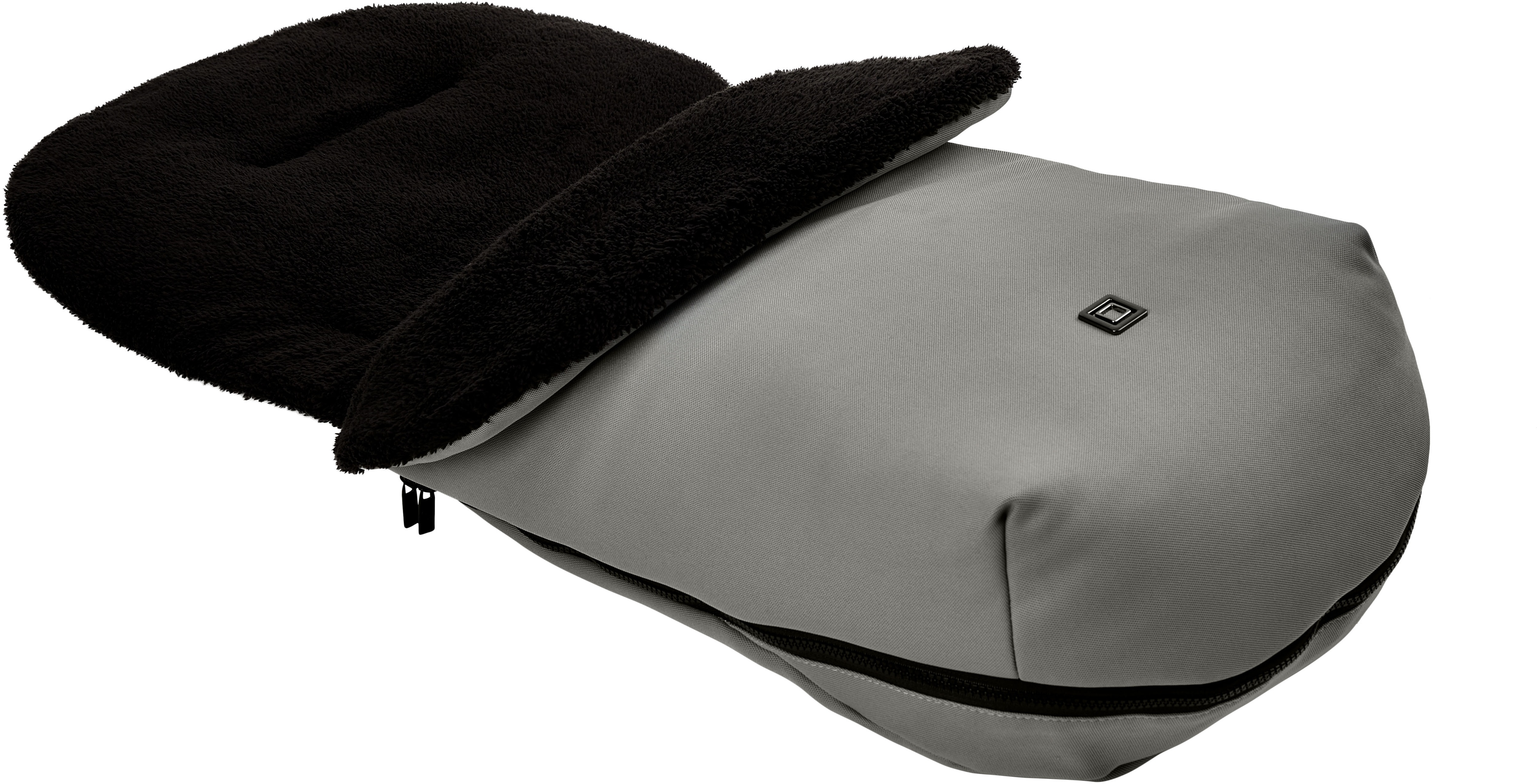 Moon Fußsack Winterfußsack, für Kinderwagen Baby grau, schwarz Einheitsgröße