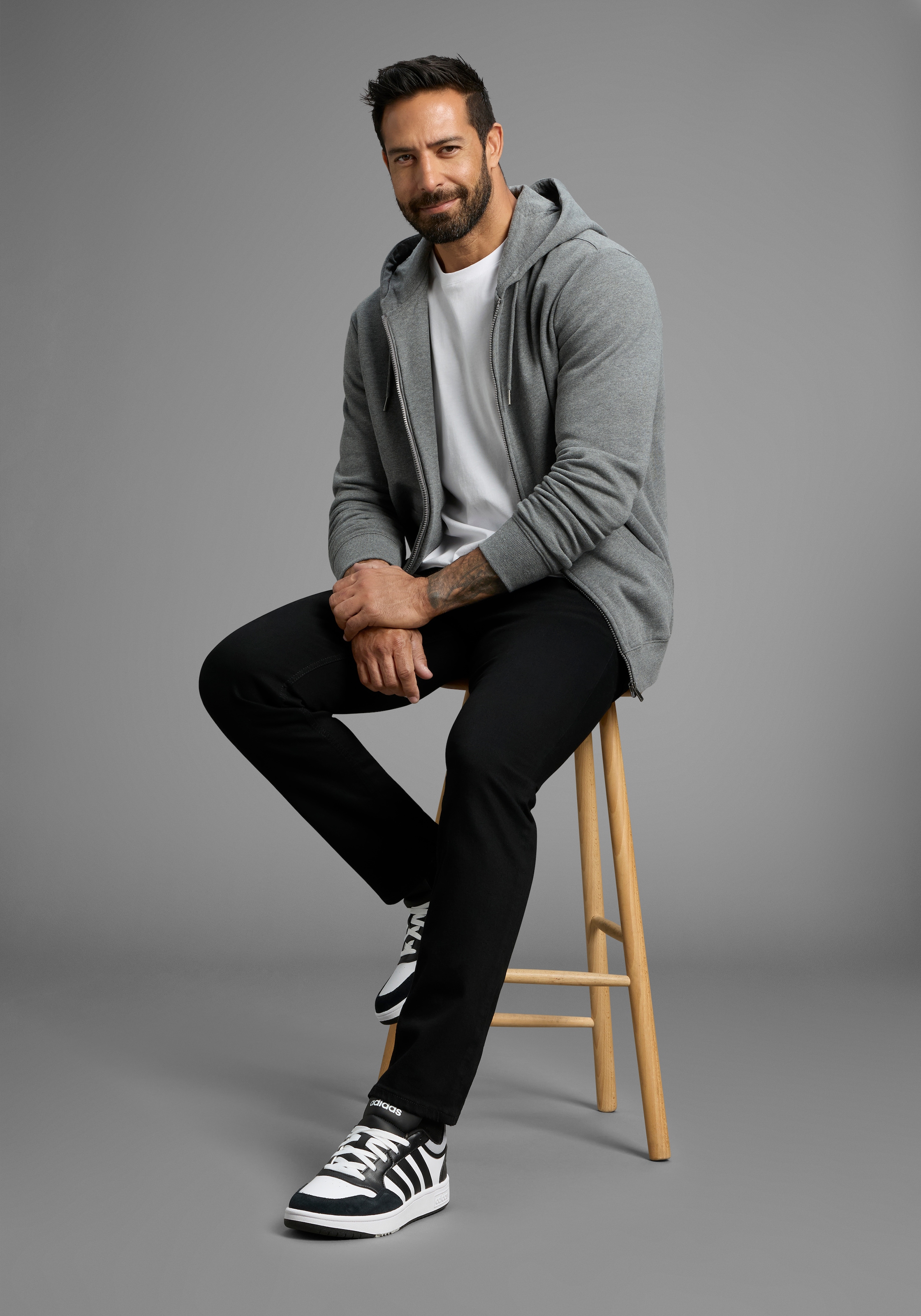 Man's World Kapuzensweatjacke, mit Taschen
