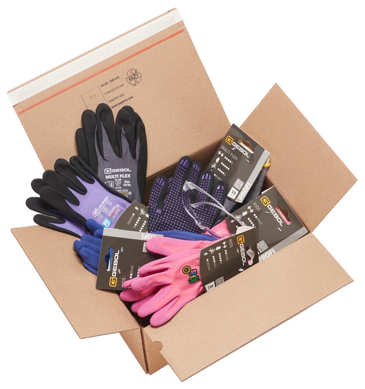 Gebol Gartenhandschuhe »Family«, (9), Handschuhe hochwertige Schutzbrille 1 BAUR 8 und | online bestellen Paar