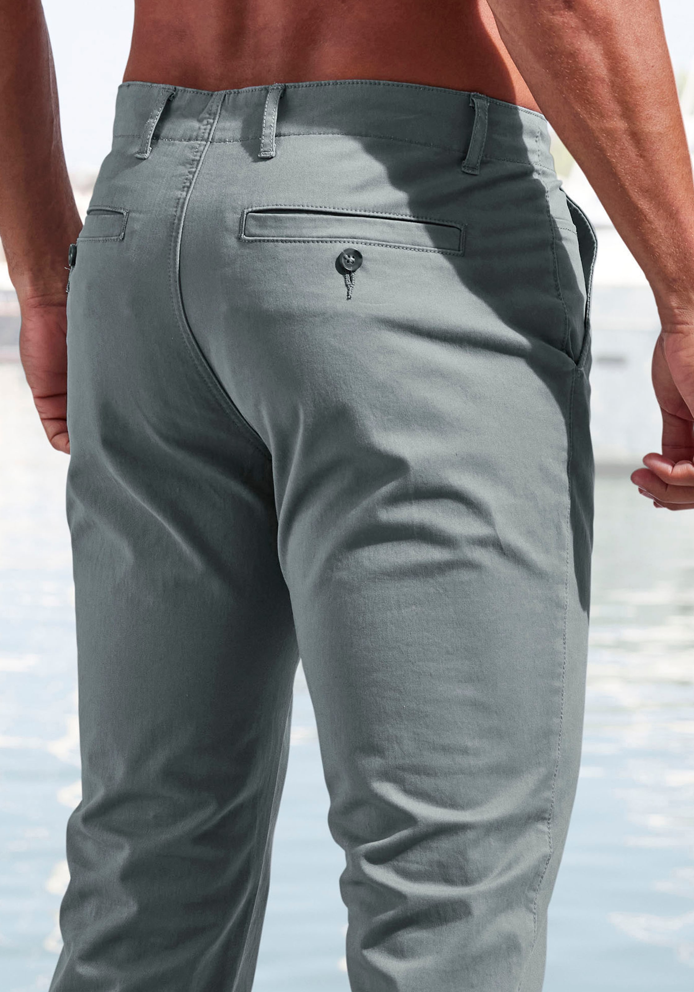 John Devin Chinohose »regular-fit«, aus elastischer Baumwoll-Qualität