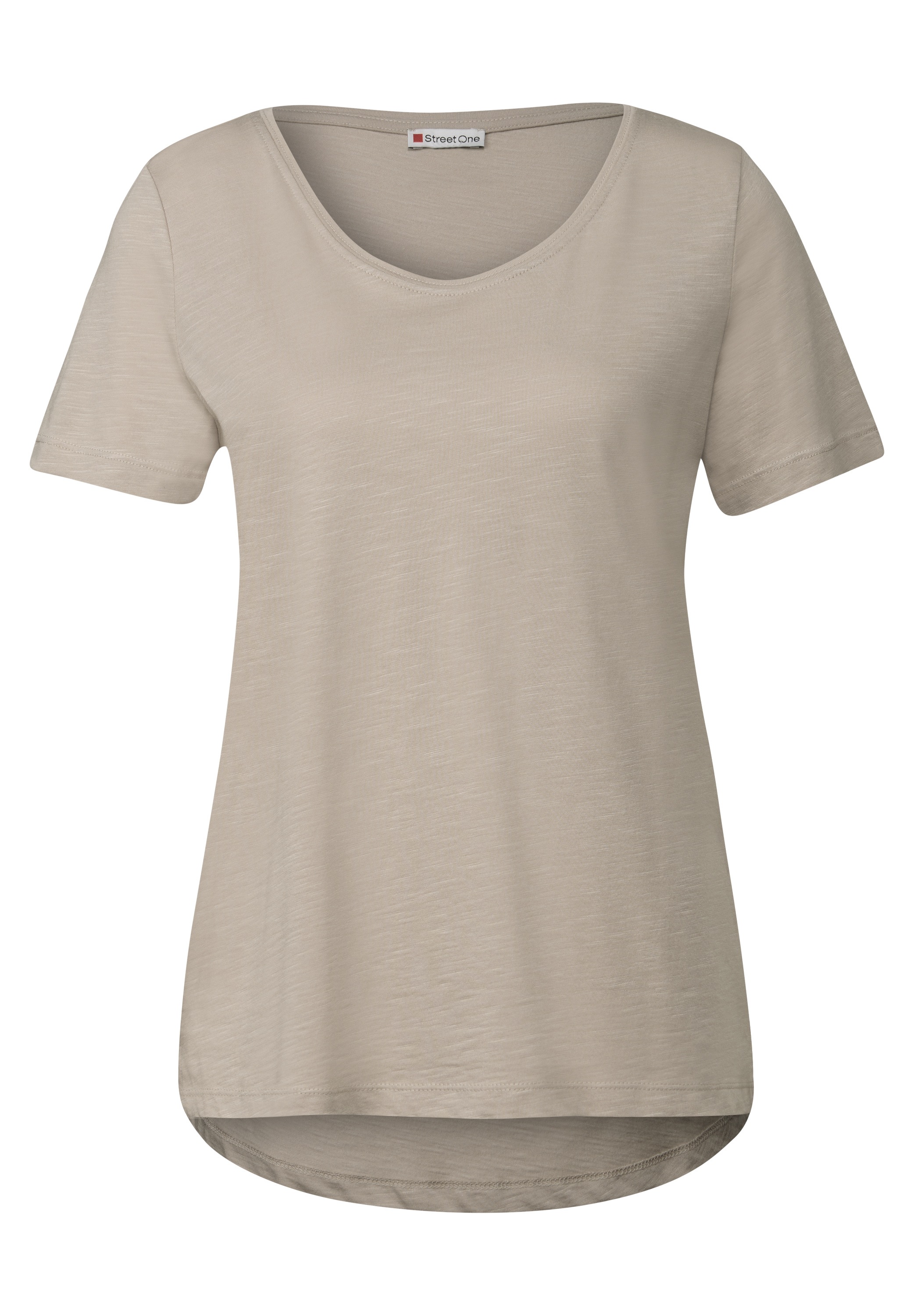 STREET ONE V-Shirt, im soften Baumwoll-Mix
