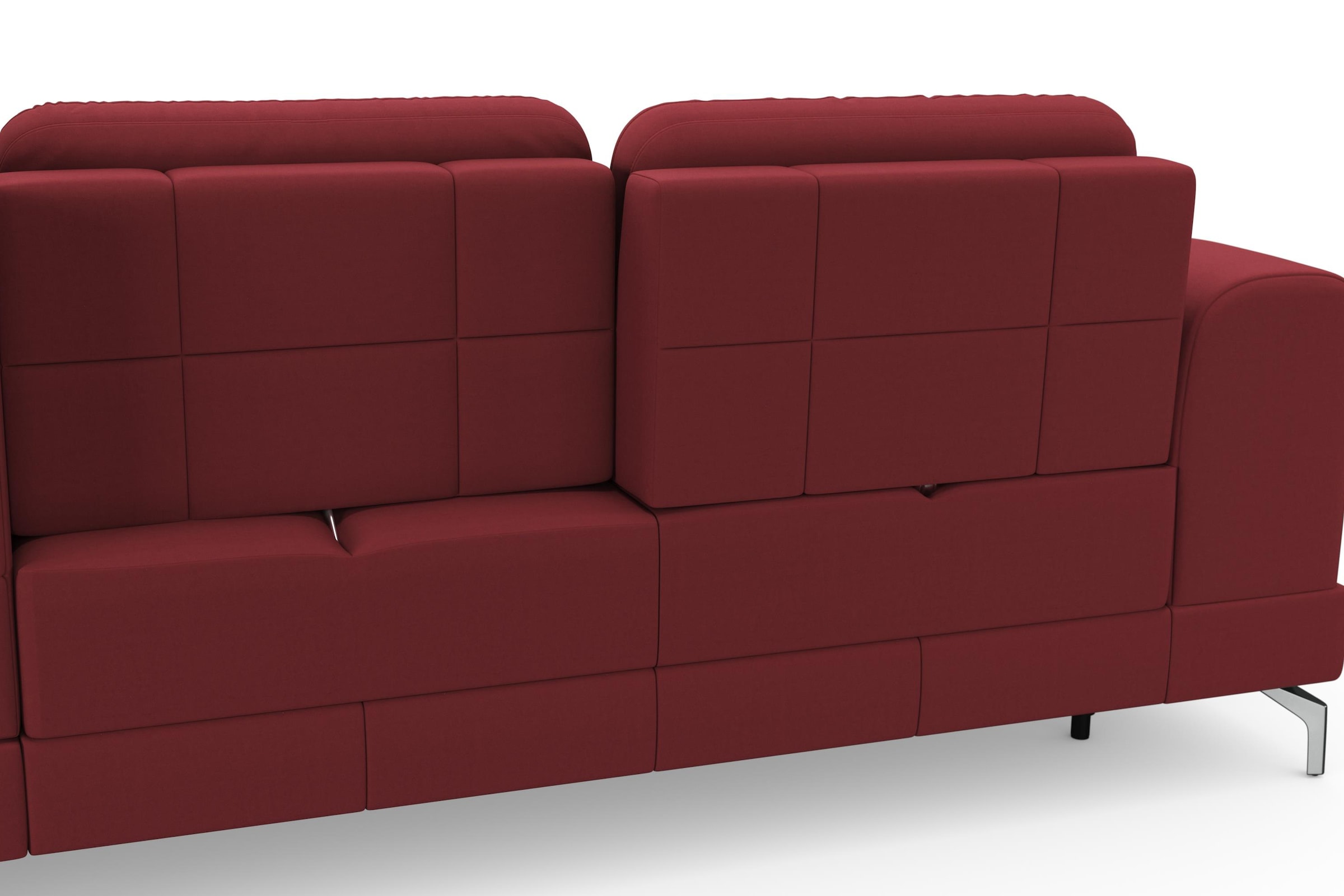 sit&more Ecksofa »Bendigo L-Form«, inklusive Sitztiefenverstellung, Bodenfreiheit 12 cm, in 2 Fußfarben