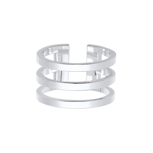 Elli Fingerring »Silberring Breit Schlicht Offen 925 Silber« online kaufen  | BAUR