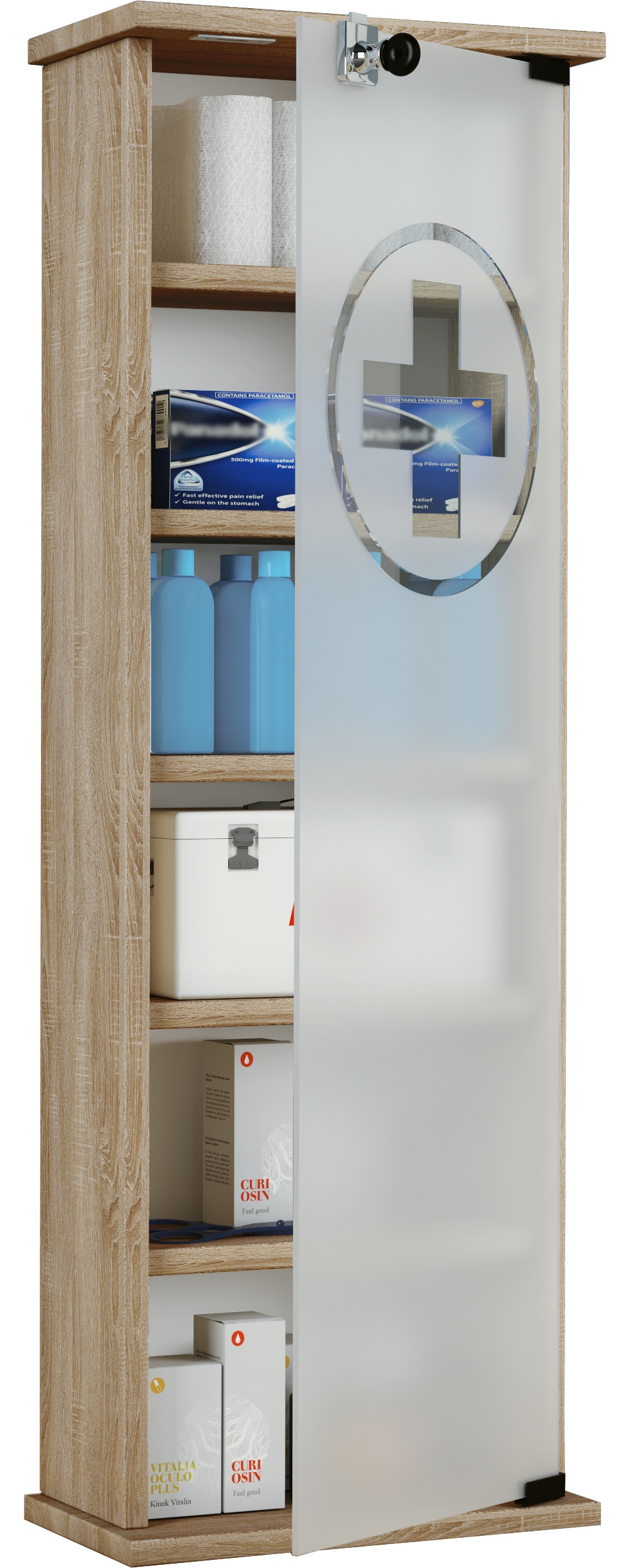 VCM Medizinschrank "VCM Medizinschrank  Maße ca. H. 92 x B. 31 x T. 18 cm günstig online kaufen