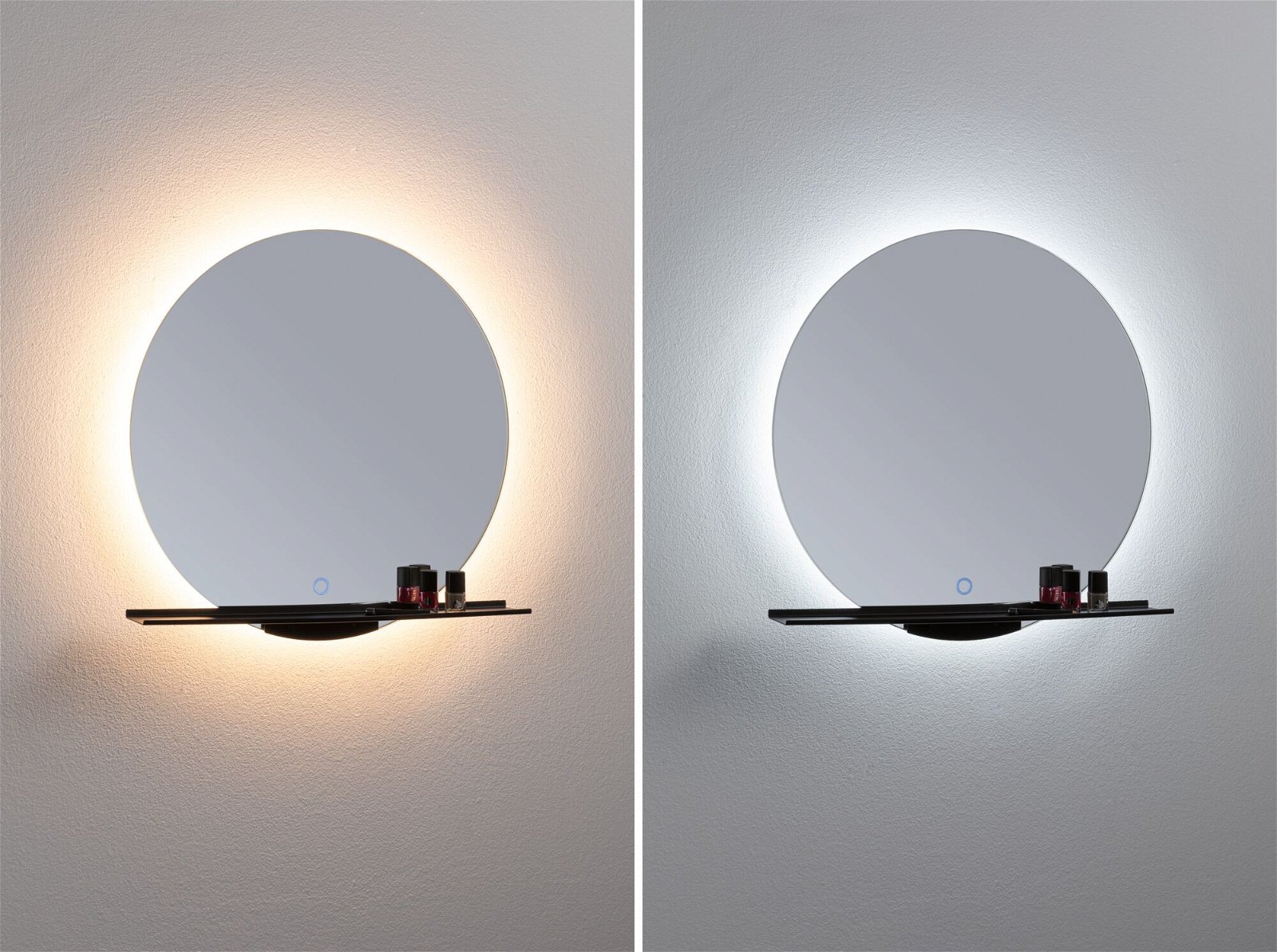 Paulmann LED Bad-Spiegelleuchte »Spiegel Miro«, Schutzart IP44, integr. LED Leuchtmodul, Touch-Funktion, Ø 50,0 cm