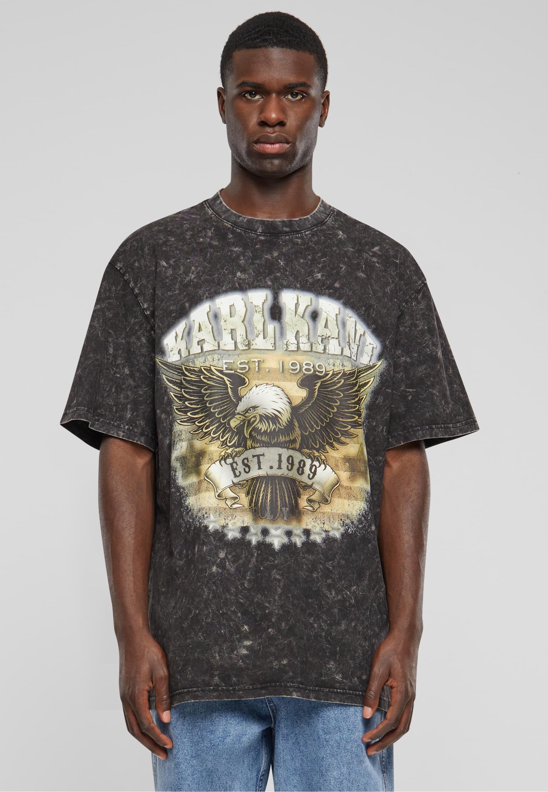 Karl Kani T-Shirt »Karl Kani Herren KM241-058-1 KK Small Signature Washed Eagle Tee«, (1 tlg.)
