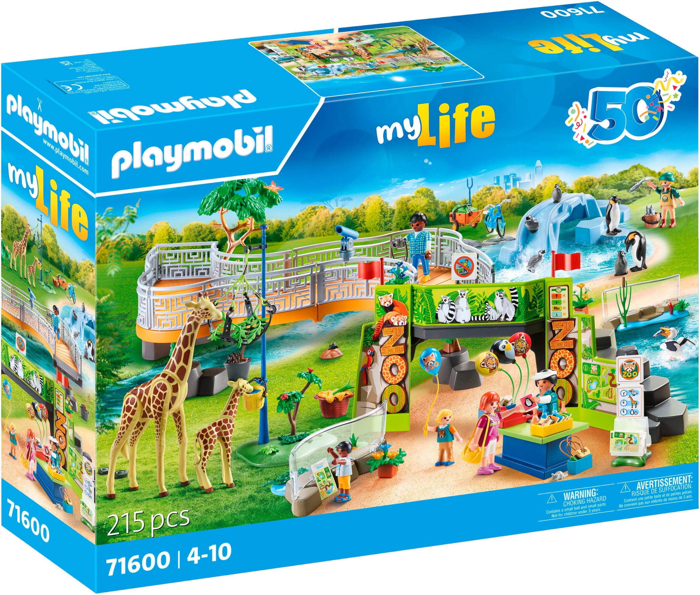 Konstruktions-Spielset »Mein großer Erlebnis-Zoo (71600), My Life, 50 Jahre«, (215...