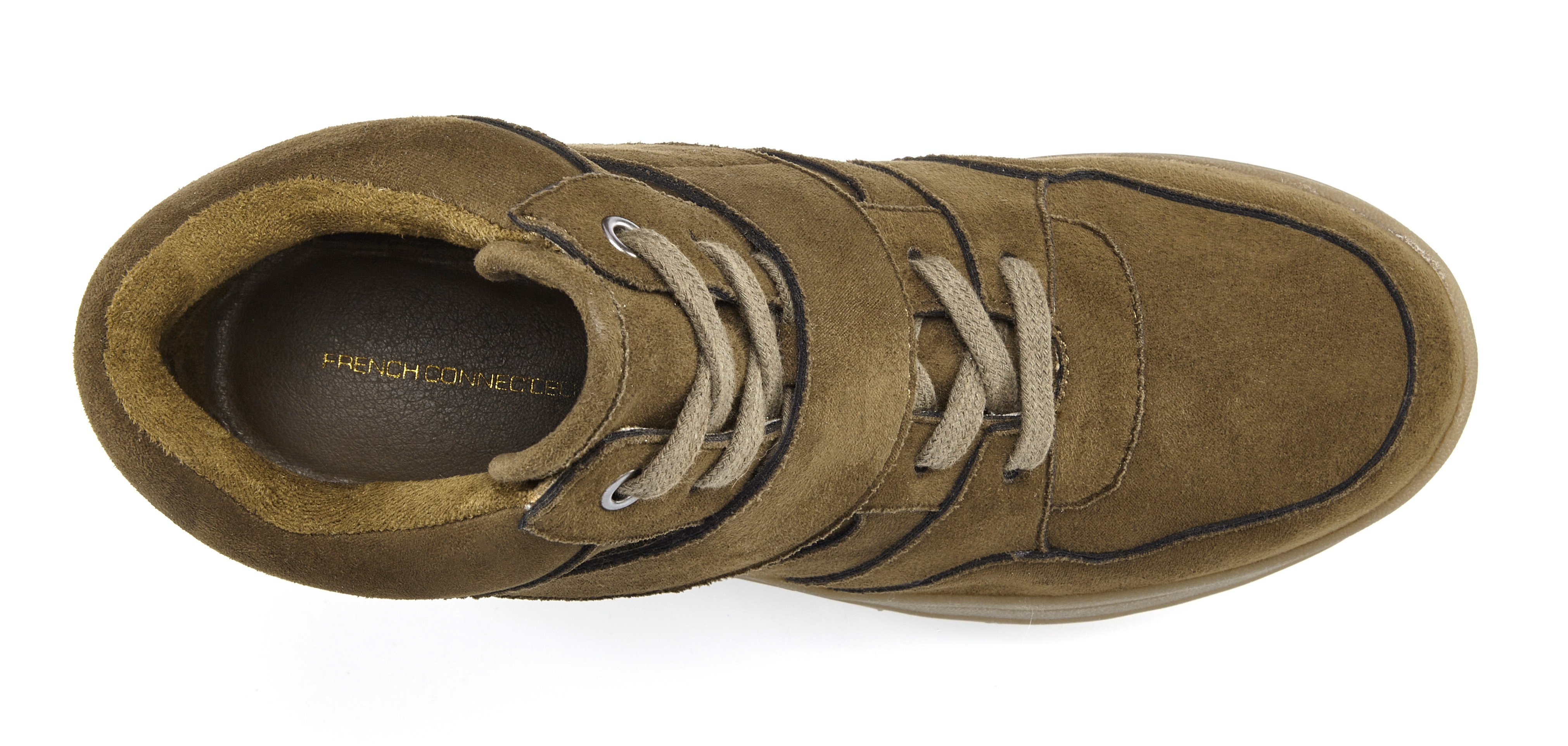 Thumbnail - French Connection Stiefelette "Stiefel," runde Schuhspitze, mit Klettverschluss und Schnürung, Textilfutter