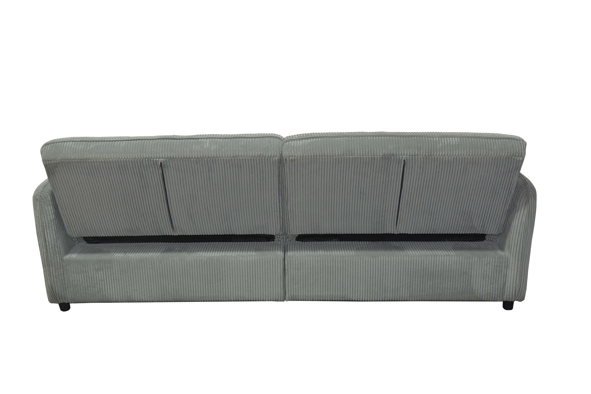Dorel Home 3-Sitzer »Allie Curved Schlafsofa 209 cm«, Bettfunktion (110/190), verstellbare Rückenlehne, Cord u. Velours
