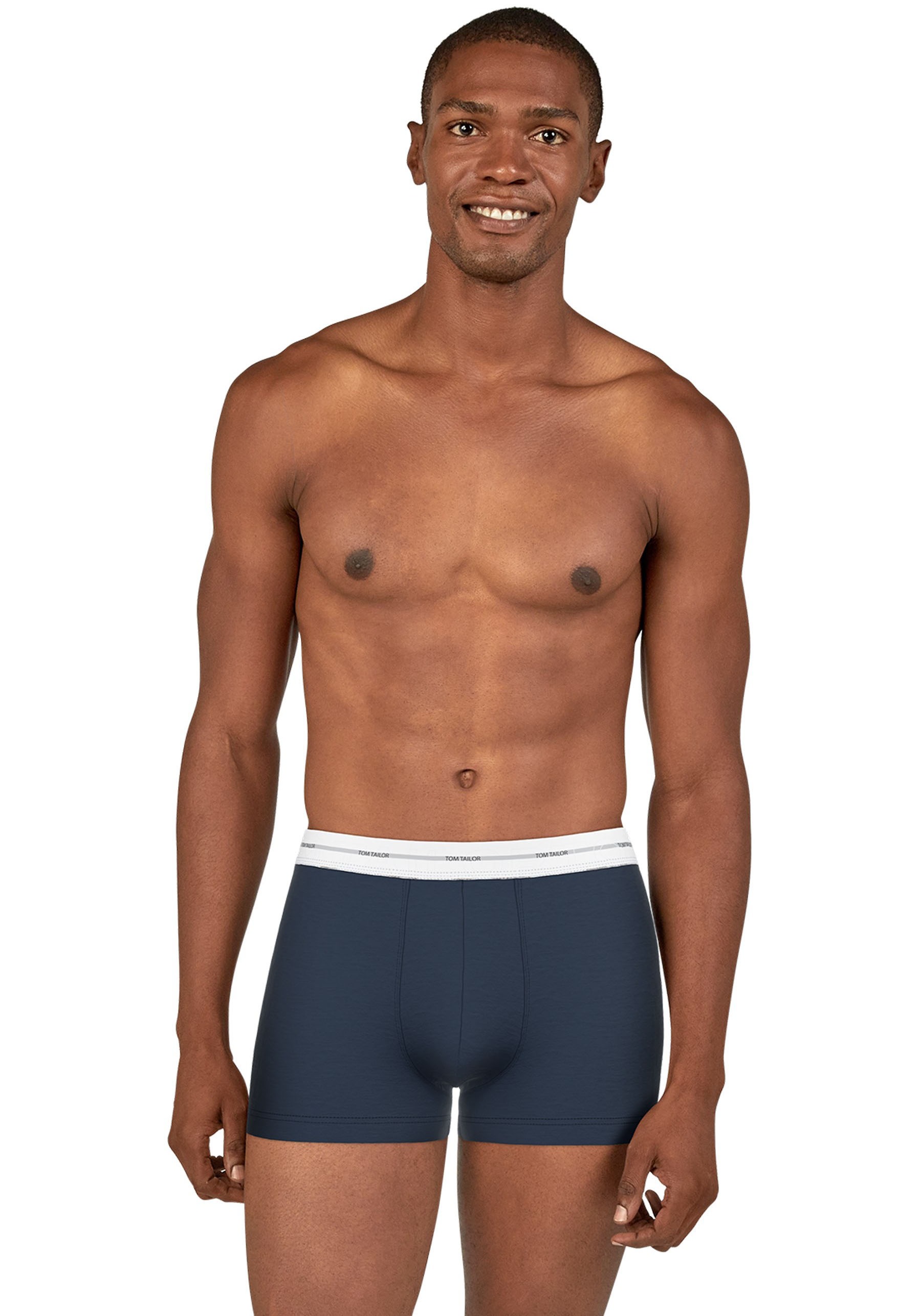 TOM TAILOR Boxershorts, (6 St.), mit coolem Logobund
