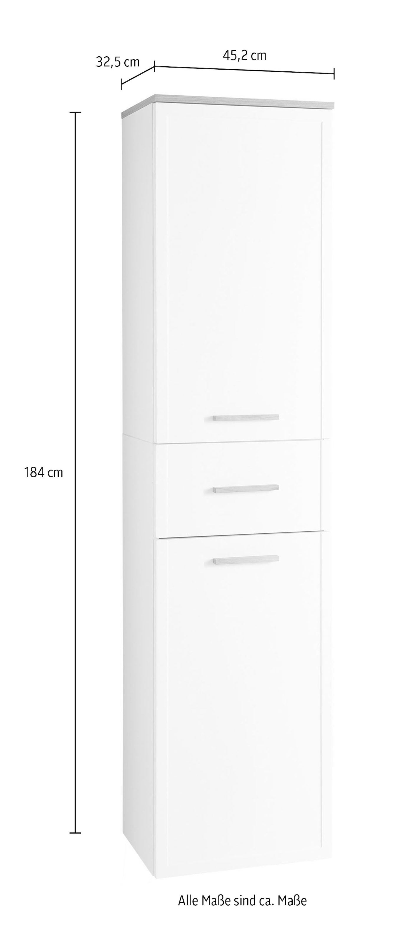 Saphir Hochschrank »mit Soft-Close und 4 Glaseinlegeböden«