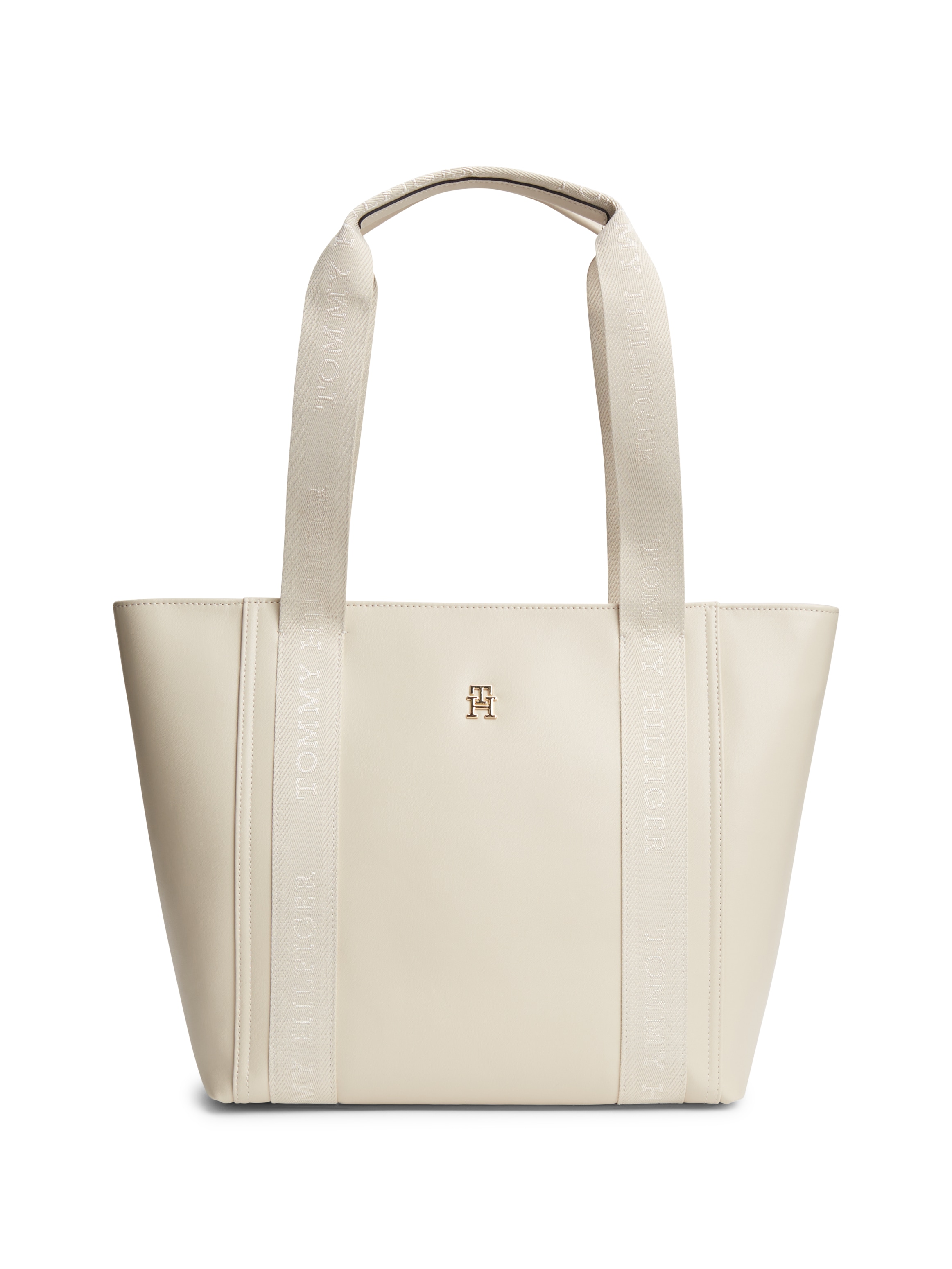 Tommy Hilfiger Tragetasche "IM LATAM LOGO TOTE" Damen Schultertasche, Handtasche mit Logoschriftzug