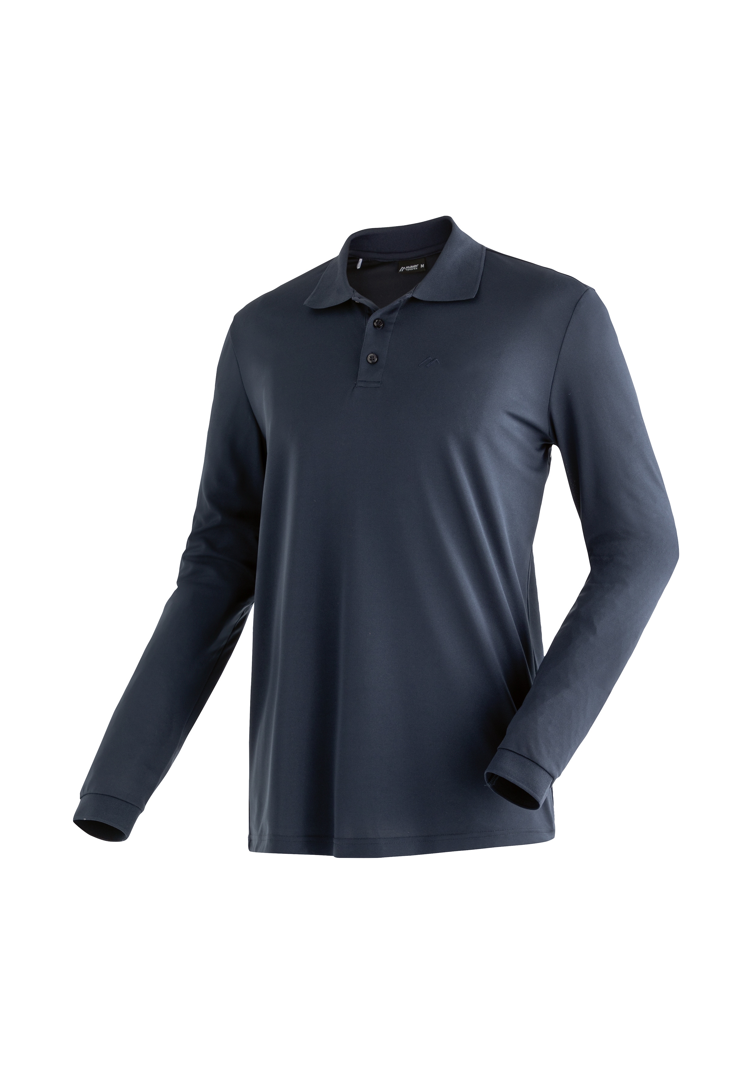 Maier Sports "Ulrich L/S" Herren Polo langarm, leichtes Funktionsshirt, Langarmshirt, Reg. Fit