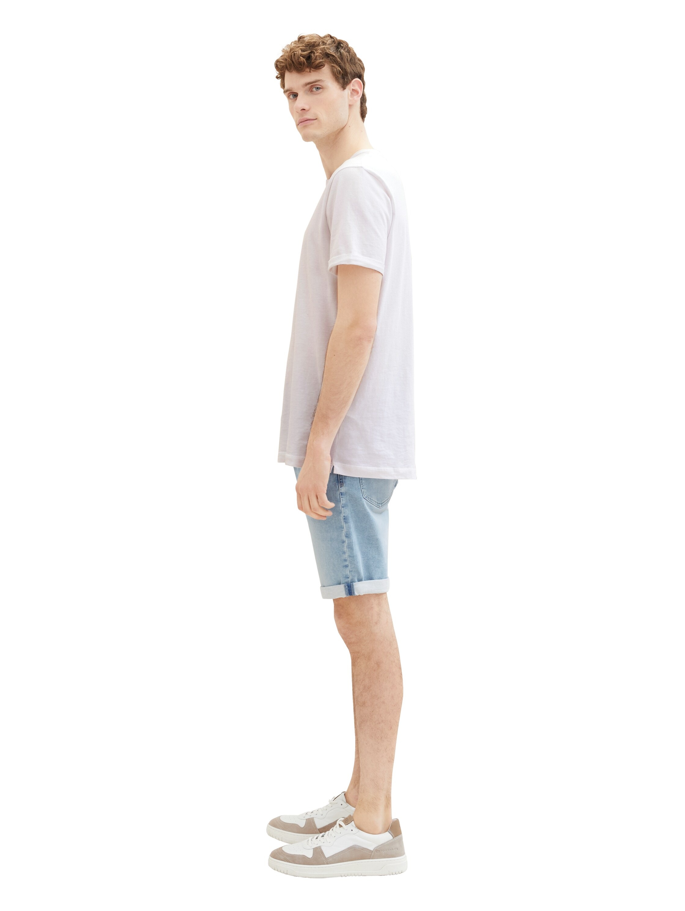 TOM TAILOR Jeansbermudas »JOSH«, mit Markenlabel