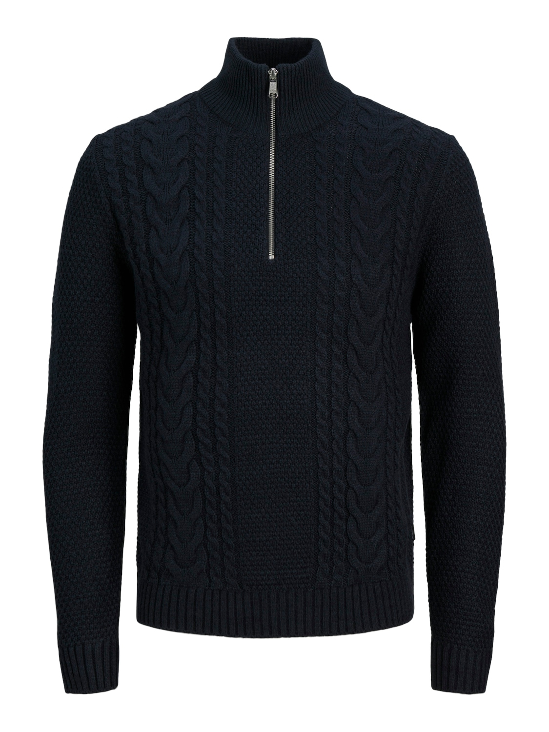 Jack & Jones Troyer »JJCRAIG KNIT HALF ZIP«, mit Zopfmuster