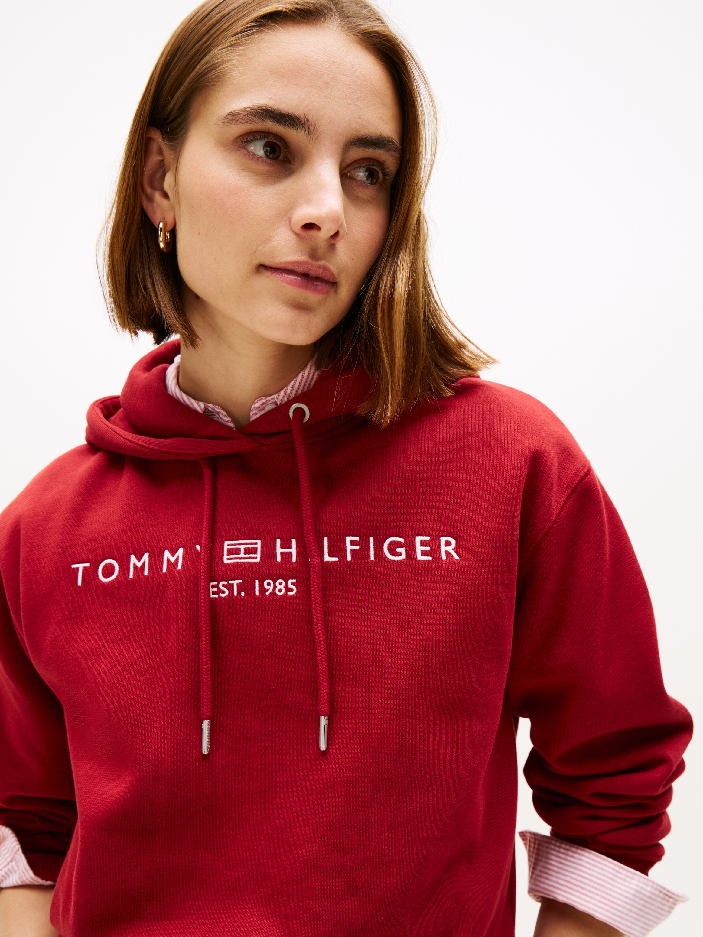 Tommy Hilfiger Kapuzensweatshirt »MDRN REG CORP LOGO HOODIE«, mit gesticktem Logo-Schriftzug