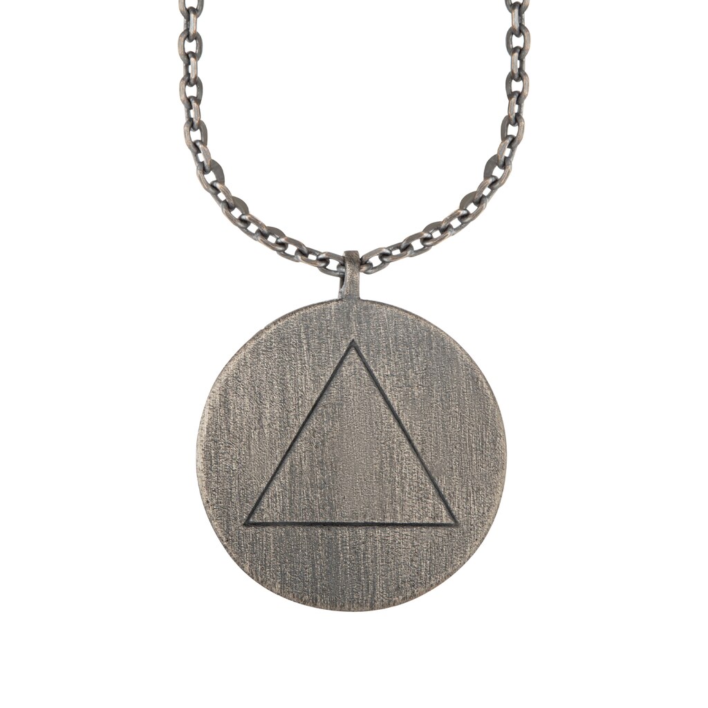 CAÏ Kette mit Anhänger »Element Feuer 925/- Sterling Silber oxidiert«