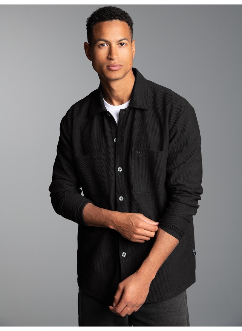 Trigema Blusenshirt »TRIGEMA Hemdjacke/Overshirt«, (1 tlg.)
