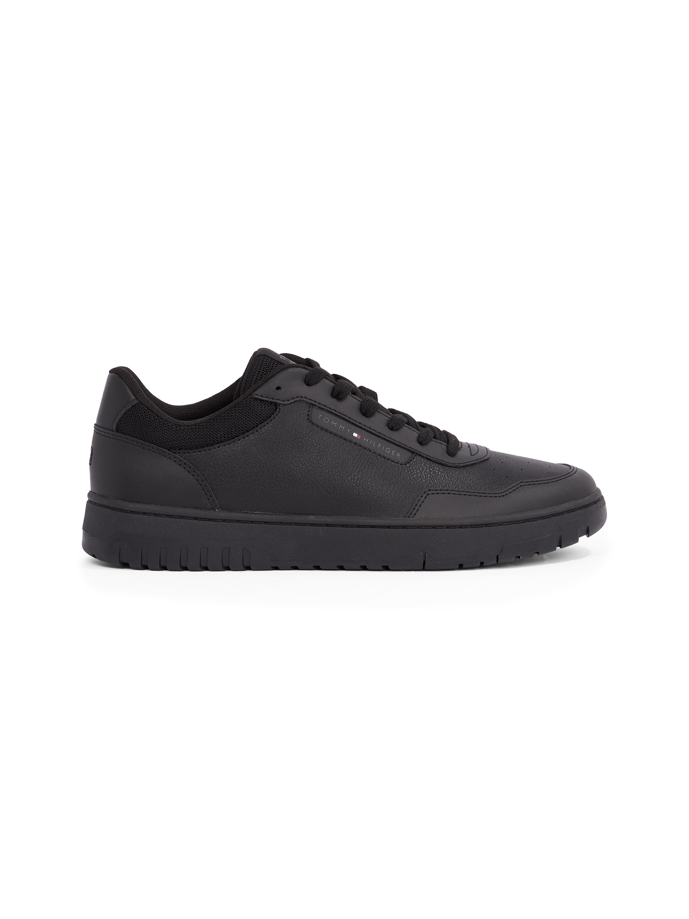 Tommy Hilfiger Sneaker »TH BASKET CORE LITE LTH«, Freitzeitschuh, Schnürschuh, Halbschuh mit gepolstertem Schaftrand