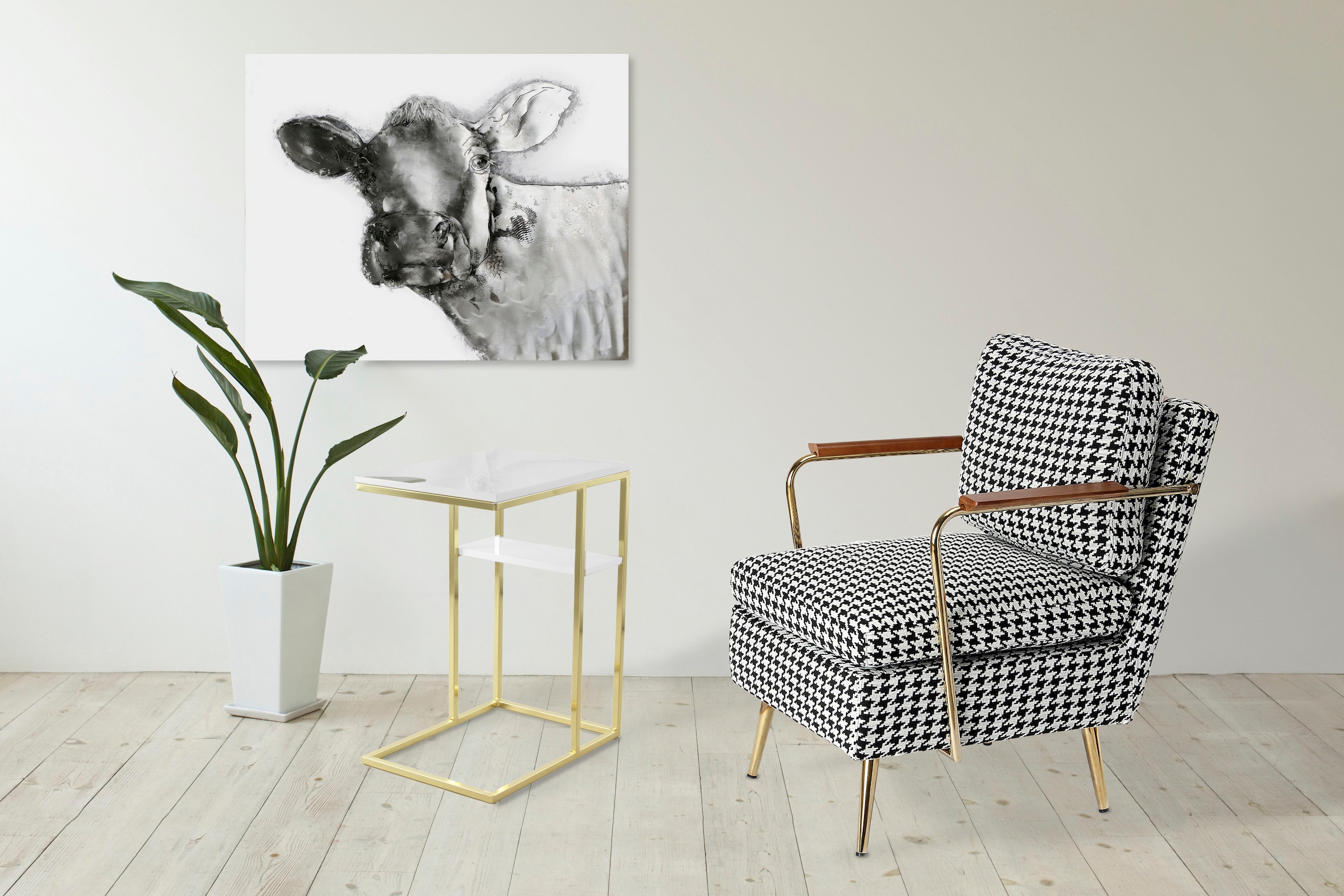 Kayoom Beistelltisch "Lucilla 225, Beistelltisch in eleganter Optik, in rec günstig online kaufen