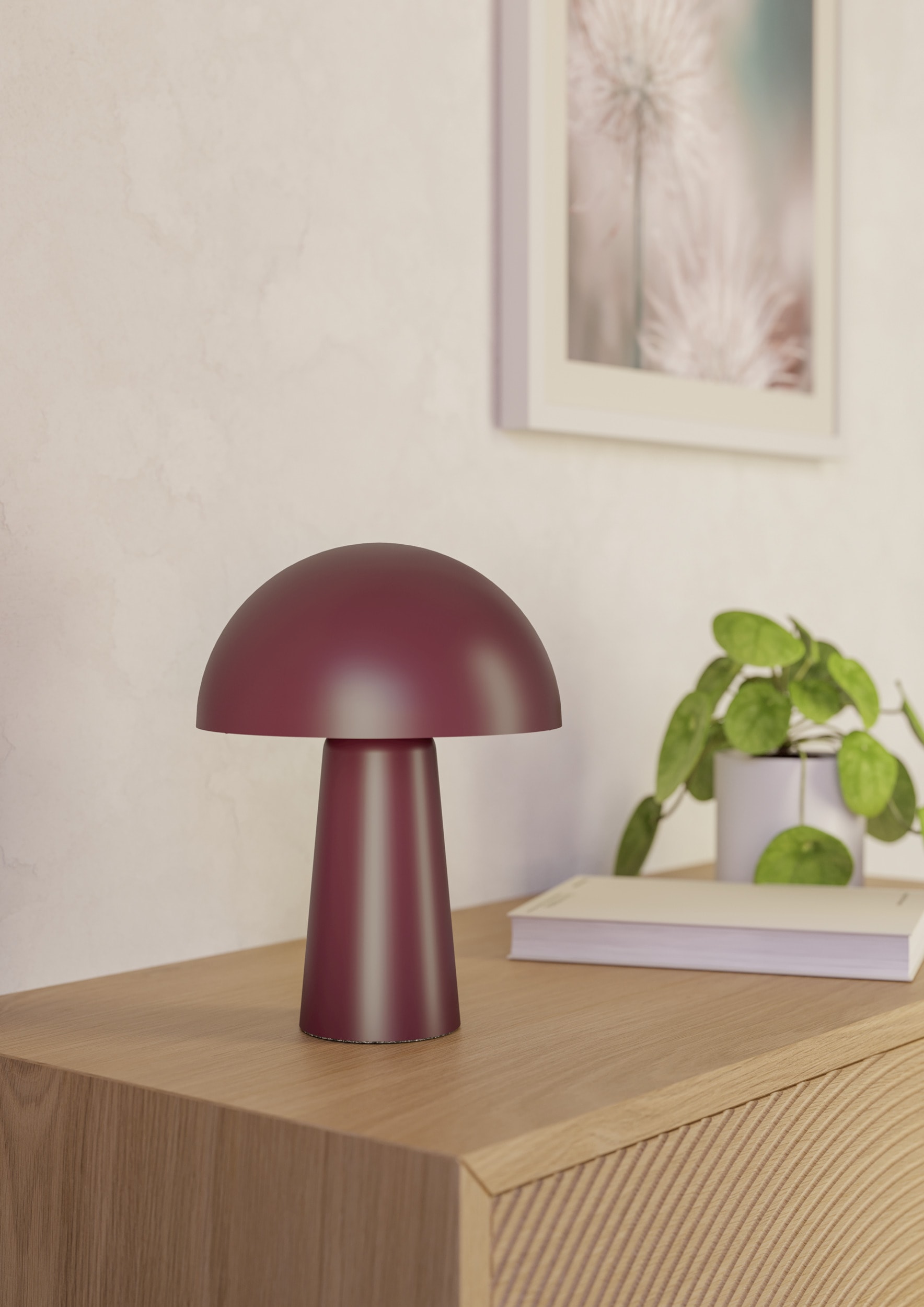 EGLO LED Tischleuchte »BUFALARA« E14 1 Stk. Tischlampe, Lampe mit Schalter, Wohnzimmer,  H:25cm, Ø 20 cm