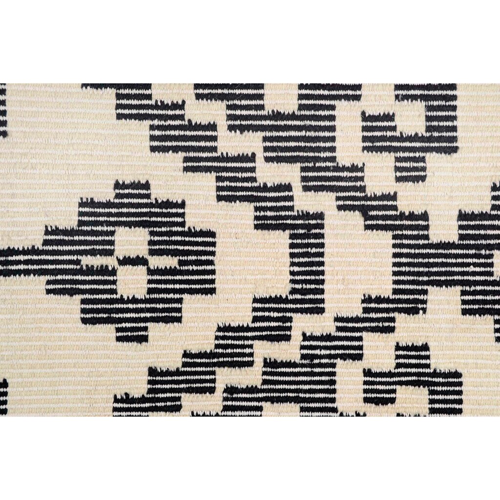 Wohnen Teppiche TOM TAILOR Wollteppich »Large Pattern Kelim«, rechteckig, 6 mm Höhe, reine Wolle, handgewebt, Boho-Style, Wohnzi