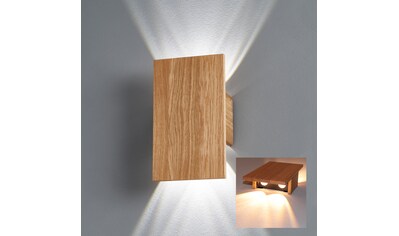 LED Wandleuchte »SHINE-WOOD«, 4 flammig-flammig