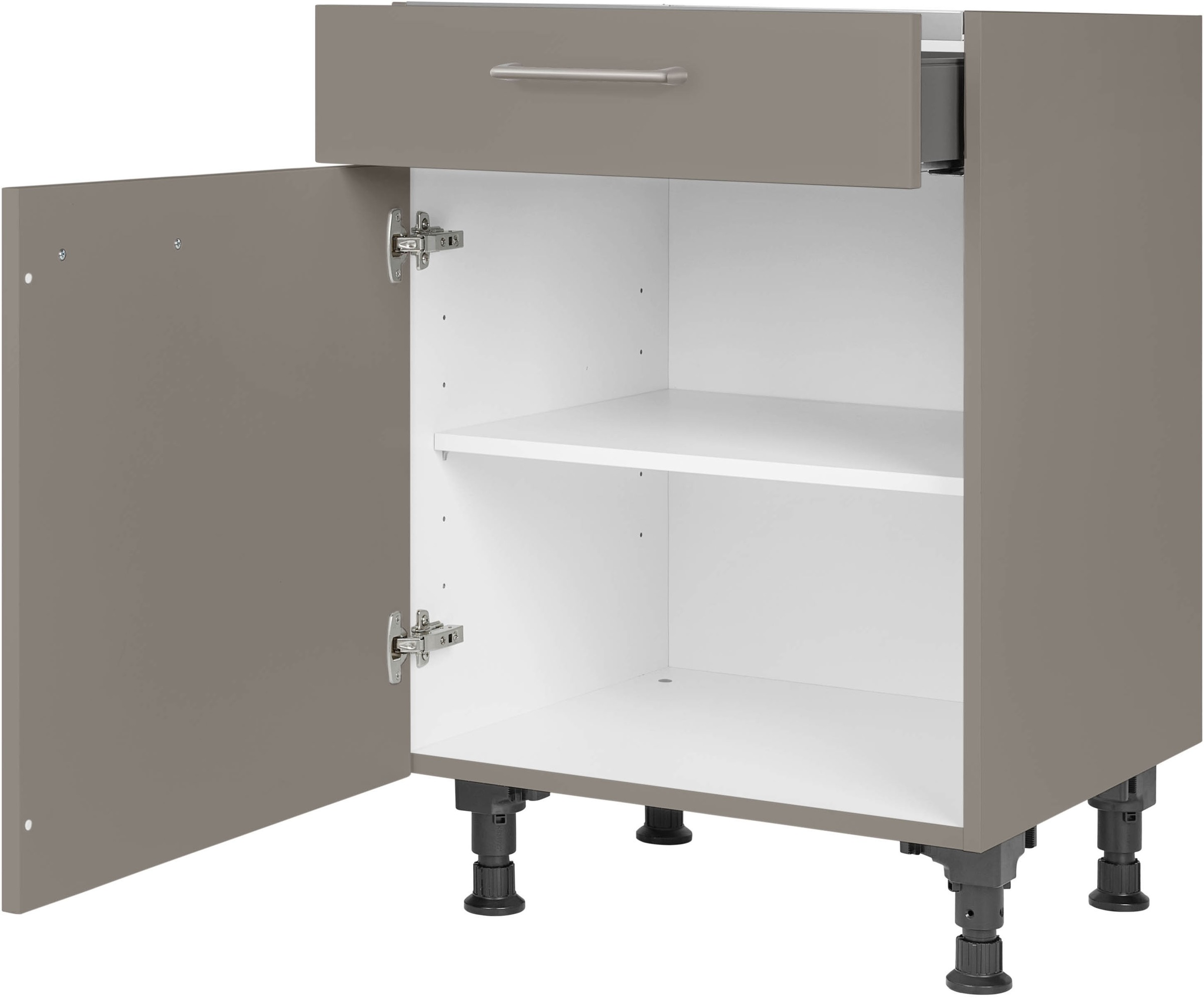 nobilia Kochfeldumbauschrank ""Laser", mit Schukasten und Tür, Ausrichtung günstig online kaufen