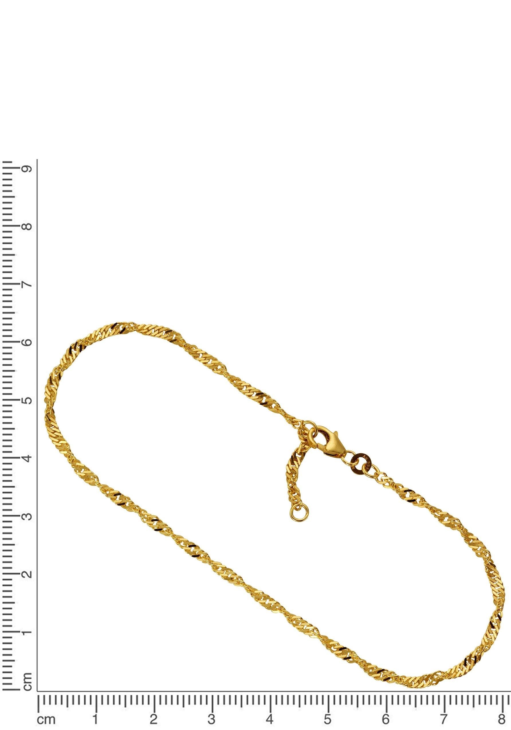 Firetti Fußkette »Schmuck Geschenk Silber 925 Körperschmuck Gold o. Rosè Singapurkette«, Made in Germany