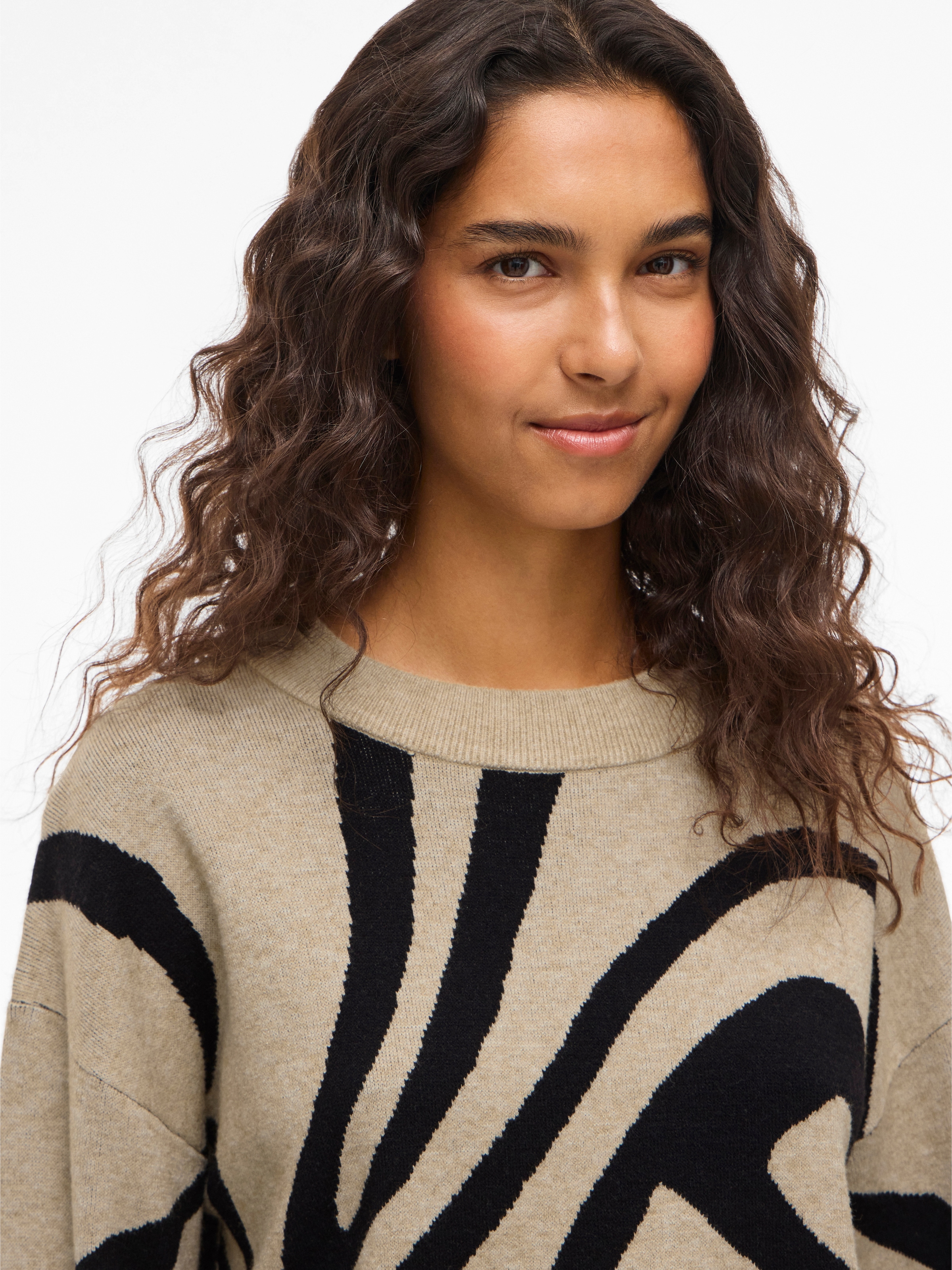 Vila Strickpullover »VITIF JACQUARD L/S KNIT TOP - NOOS«