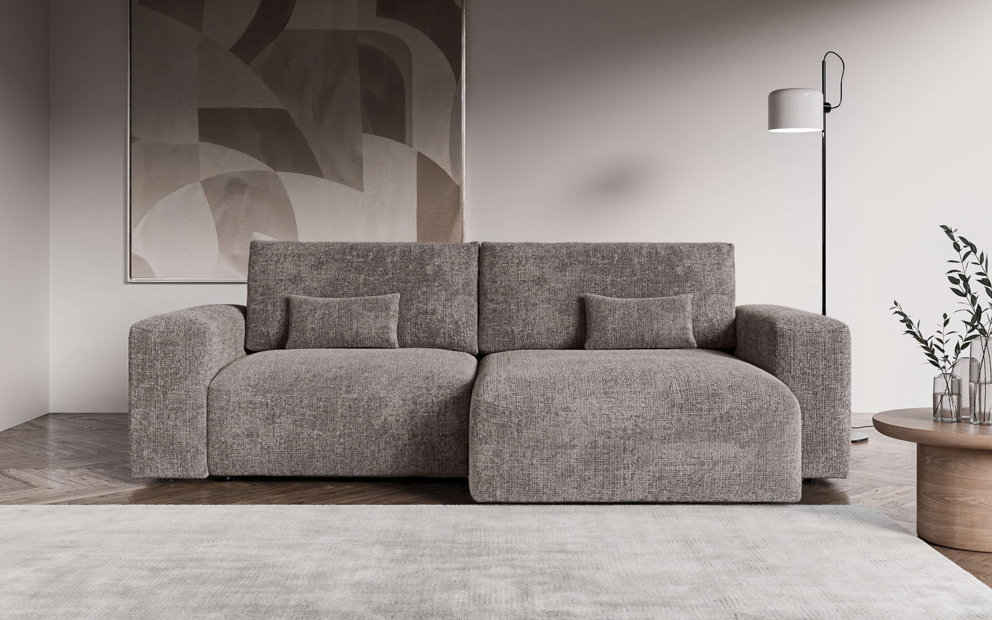 OTTO home Ecksofa "MATTS Schlafsofa mit Bettkasten, Maße B/T/H: 265/159/89 günstig online kaufen