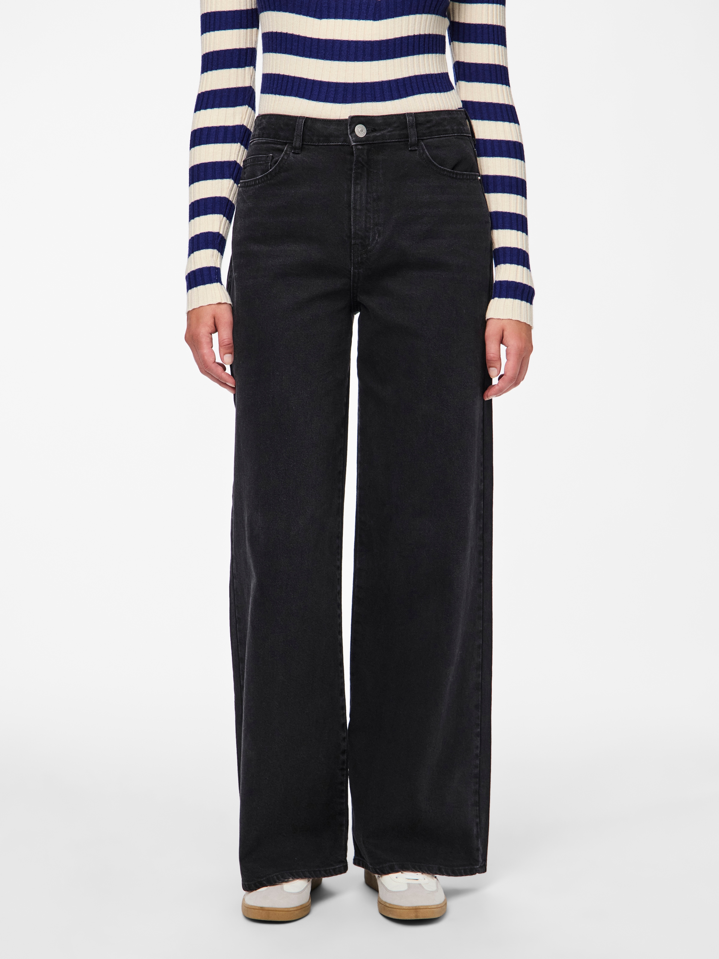 pieces High-waist-Jeans »PCSELMA HW WIDE JEANS BL NOOS BC«