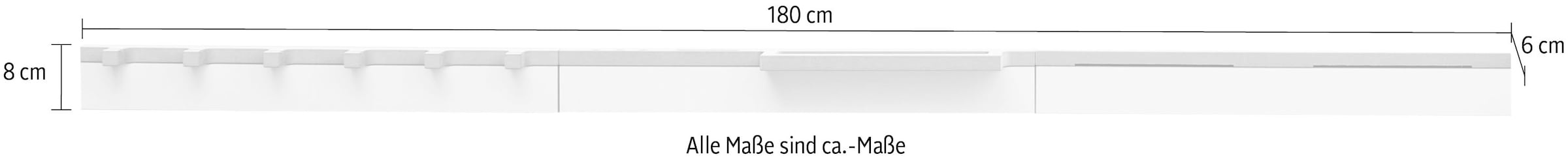 Tojo Wandgarderobe »Tojo-grad kombi«, Breite 180 cm