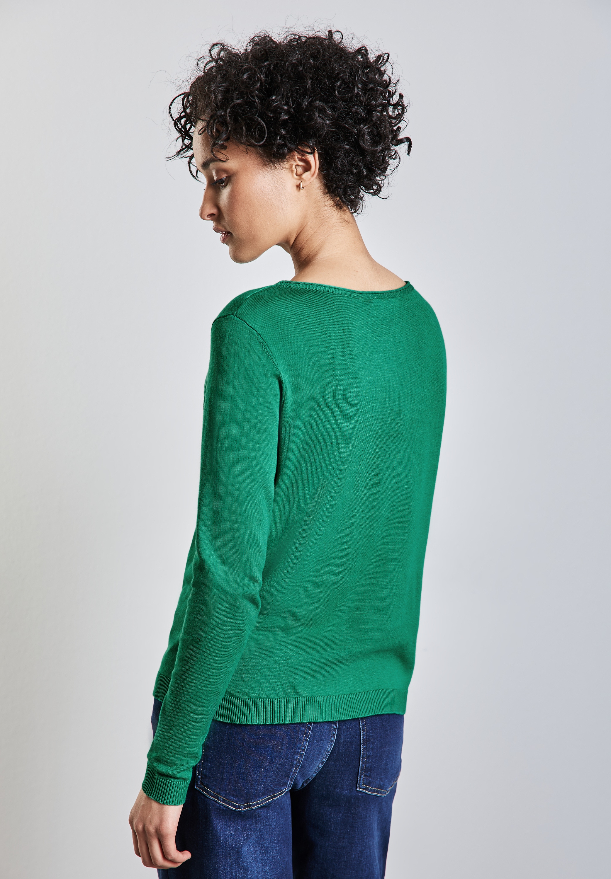 STREET ONE Strickpullover, mit U-Boot-Ausschnitt