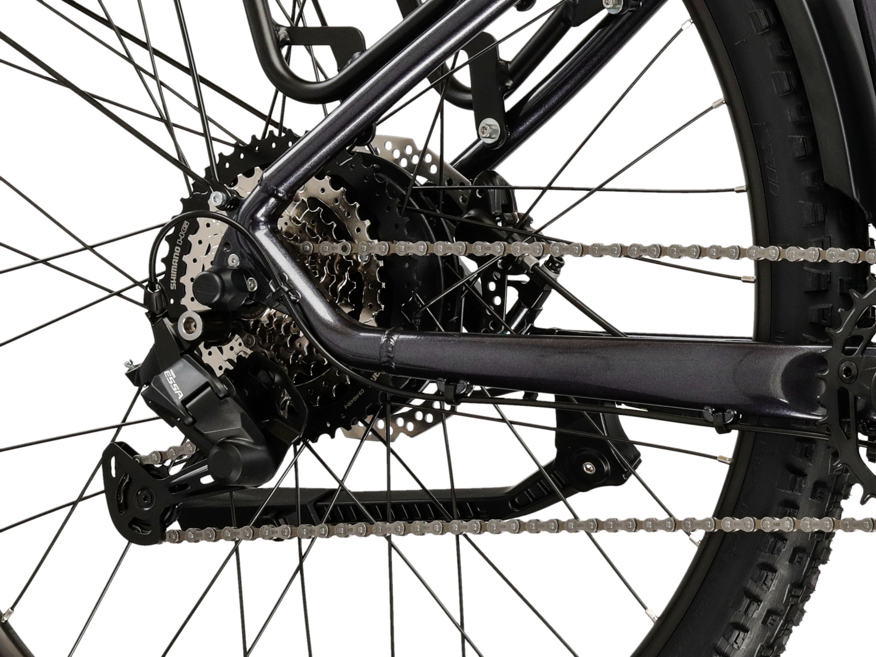 Kross »KROSS E-MTB Hexagon Boost 1.0 29 Zoll graphite 8 Gänge« 8 Gang Shimano ESSA U2000 Schaltwerk Kettenschaltung Heckmotor 250 W KROSS E-MTB Hexagon Boost 1.0 29 Zoll graphite 8 Gänge