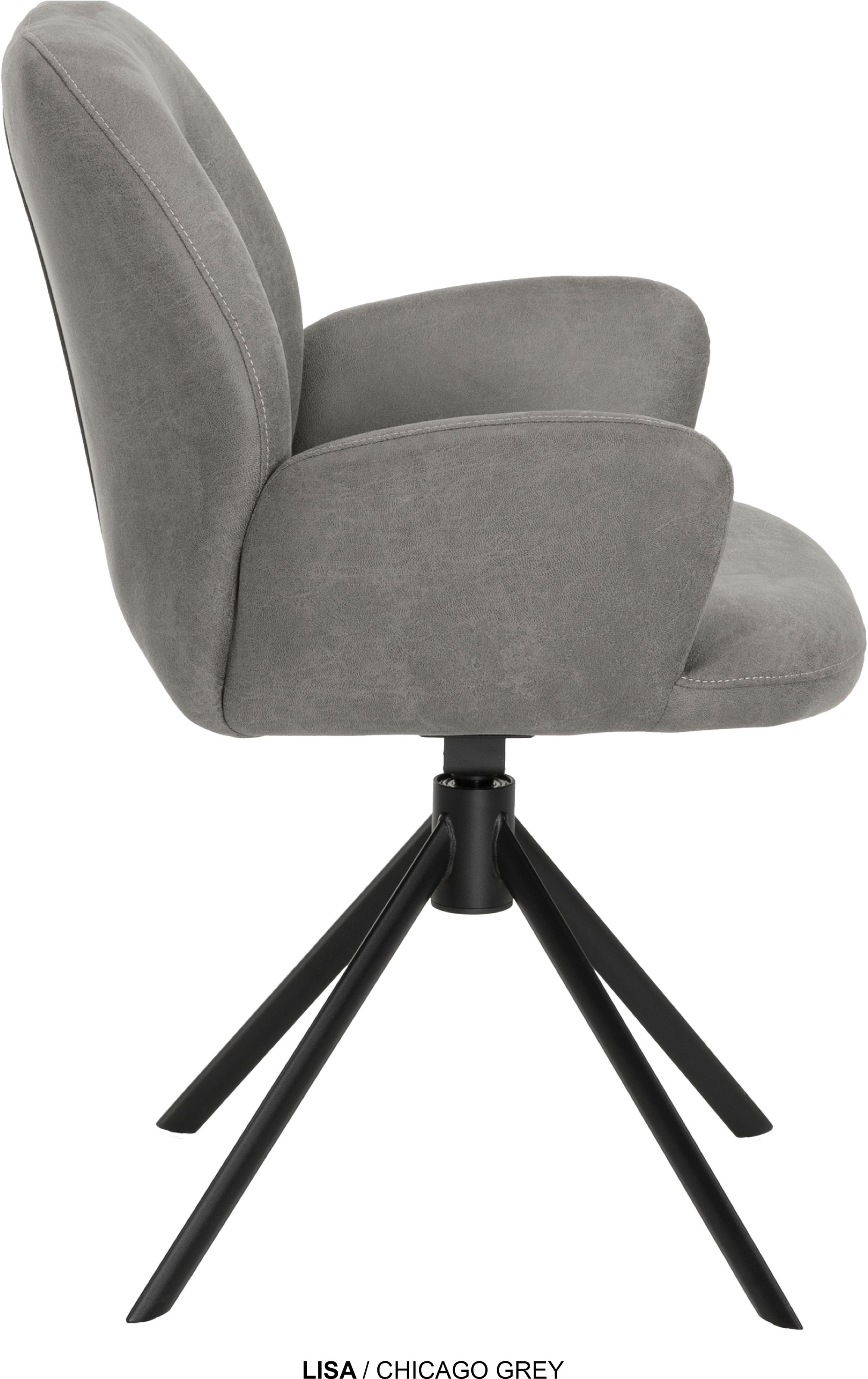 OMG Design Esszimmerstuhl »Lisa« (Set) 1 Stk.Drehstuhl mit auto-return, Armlehnenstuhl