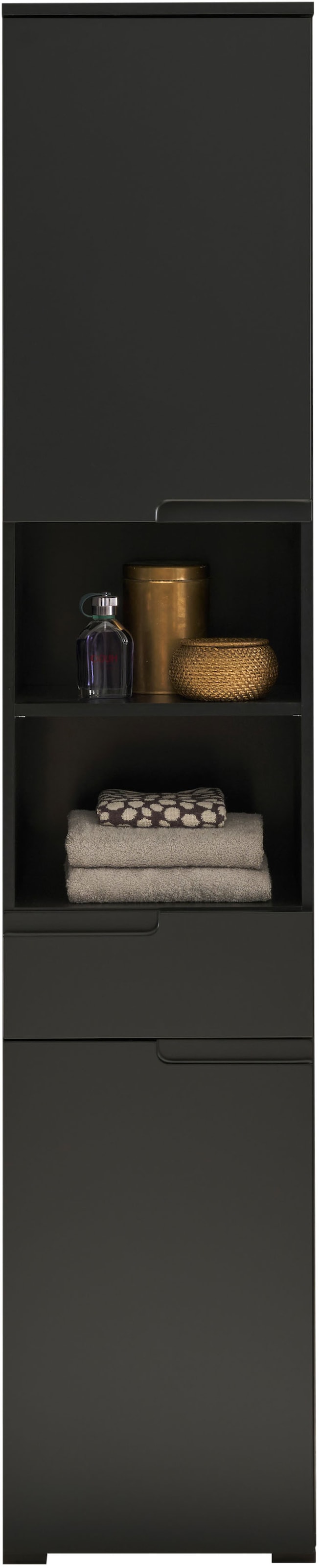 BASIC by Balculina Hochschrank »Spice, Badezimmerschrank BxTxH 40x191x32 cm«, (1 St.), Breite 40 cm, Griffmulden