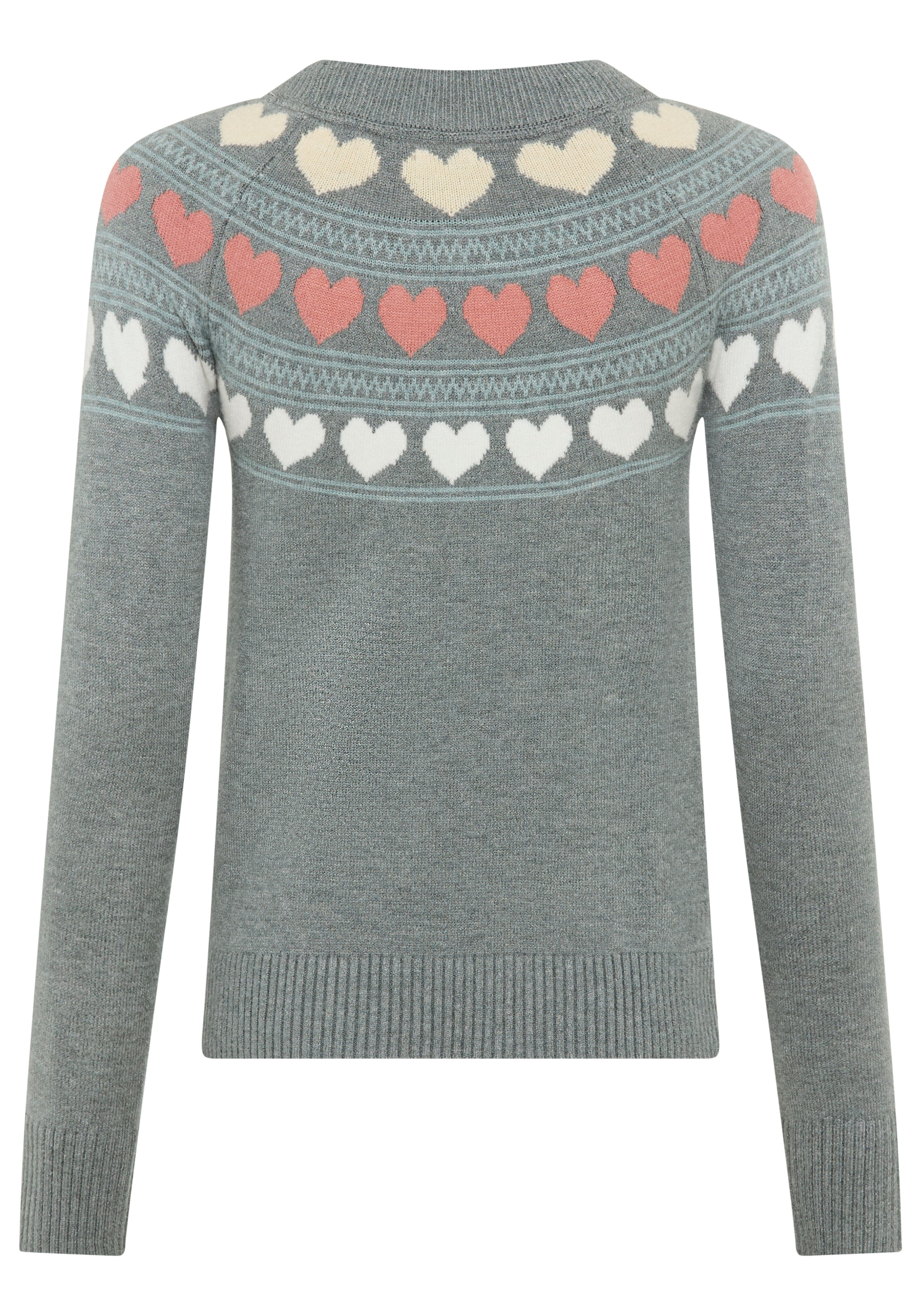KangaROOS Norwegerpullover, mit Herzen